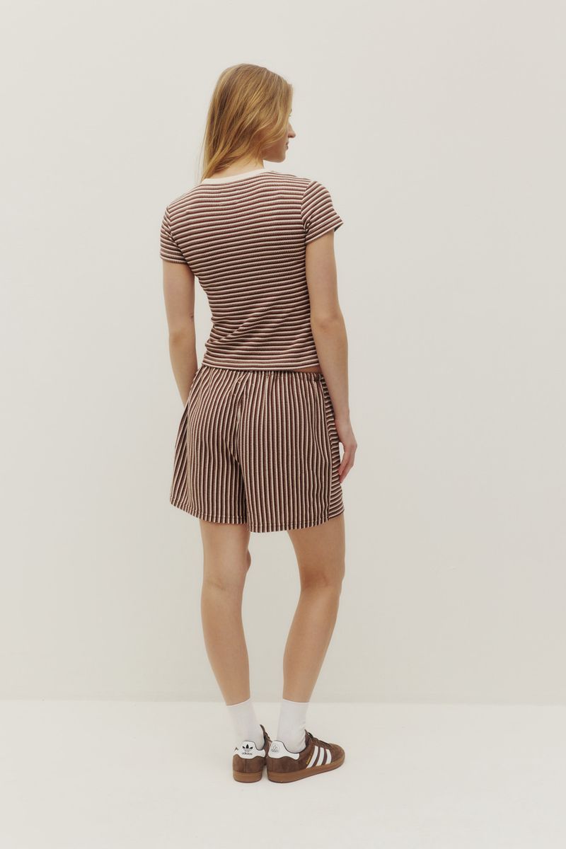 Kuwalla Chloe Striped Shorts