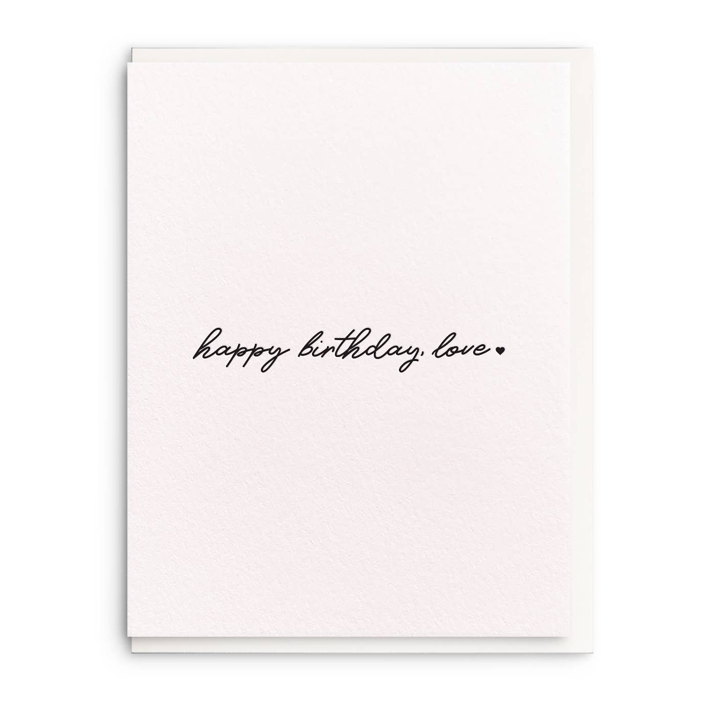 Birthday Love - Letterpress Birthday Greeting Card