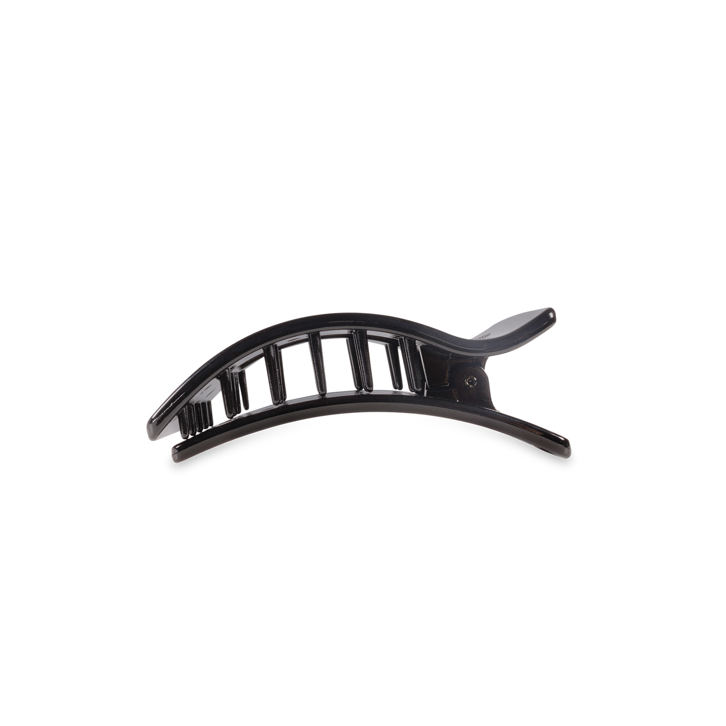 Teleties Flat Rectangle Hair Clip Small Jet Black