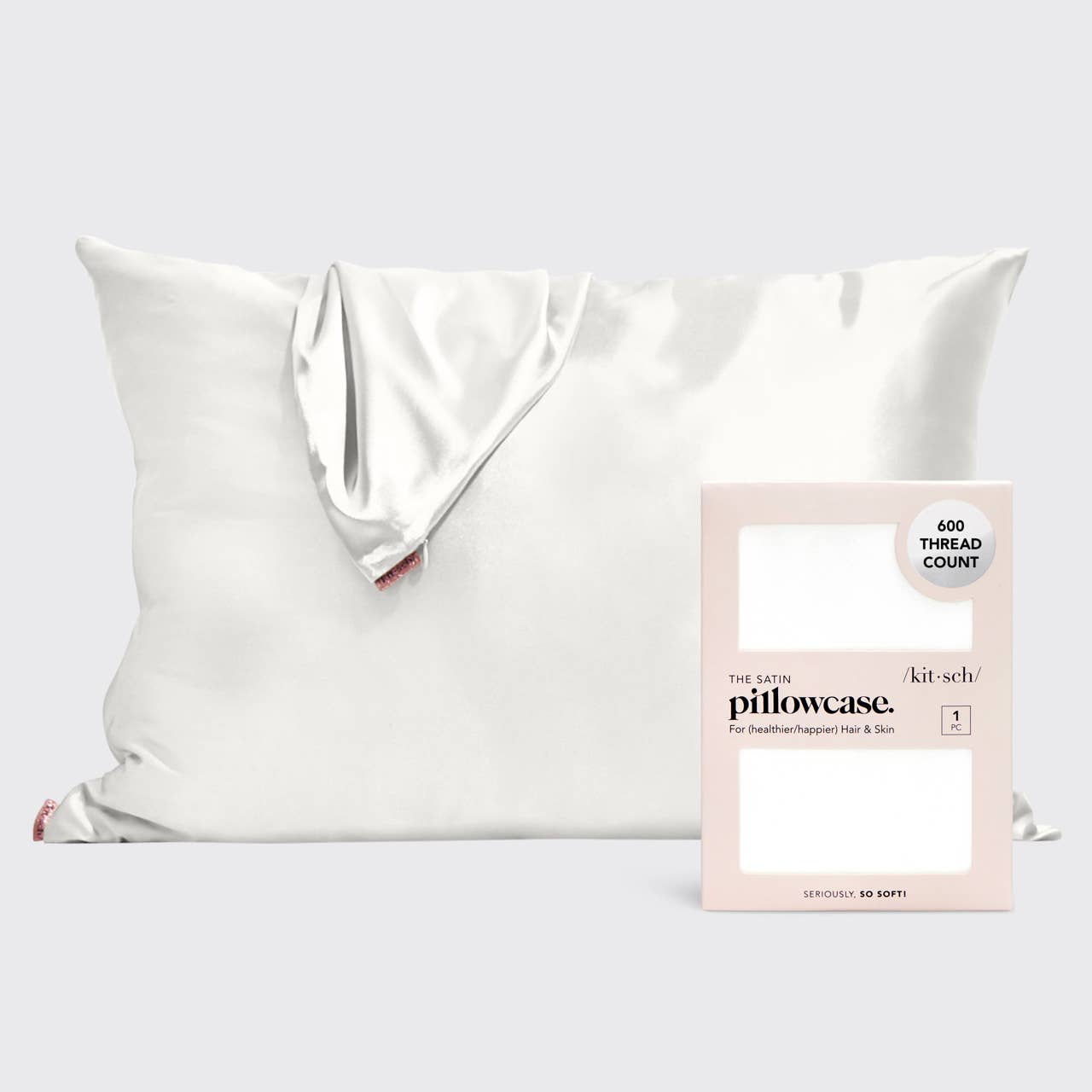 Kitsch Satin Pillowcase Ivory