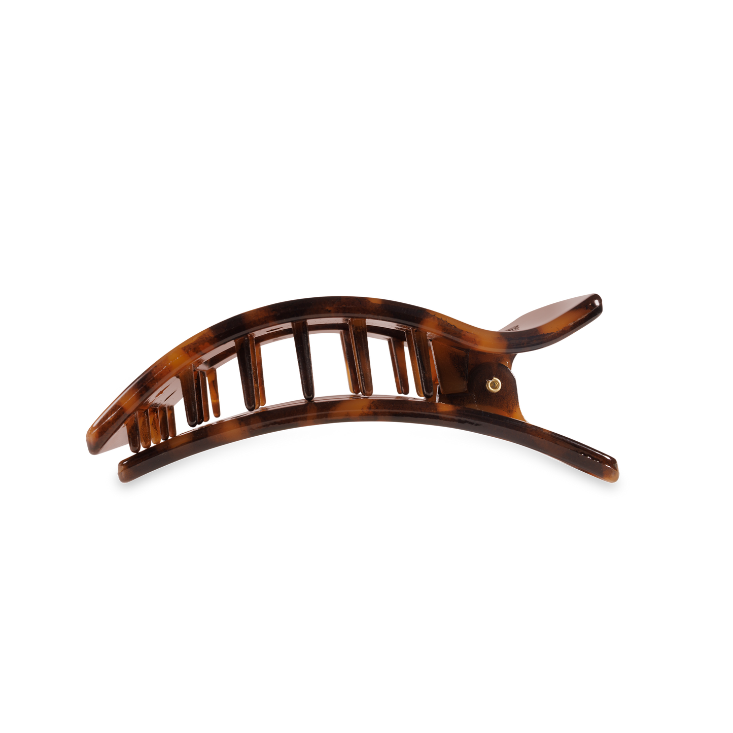 Teleties Flat Rectangle Hair Clip Medium Tortoise