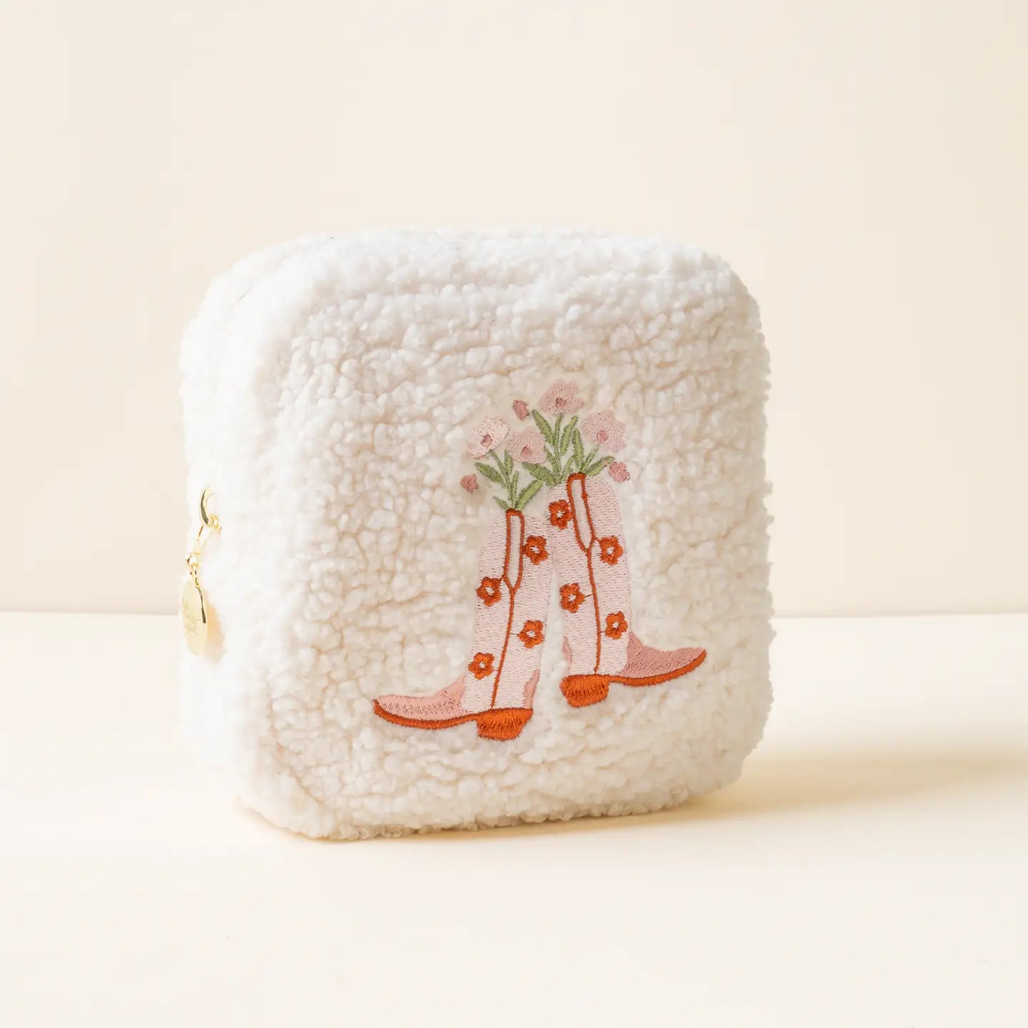 Teddy Pouch Square- Cowboy Boots