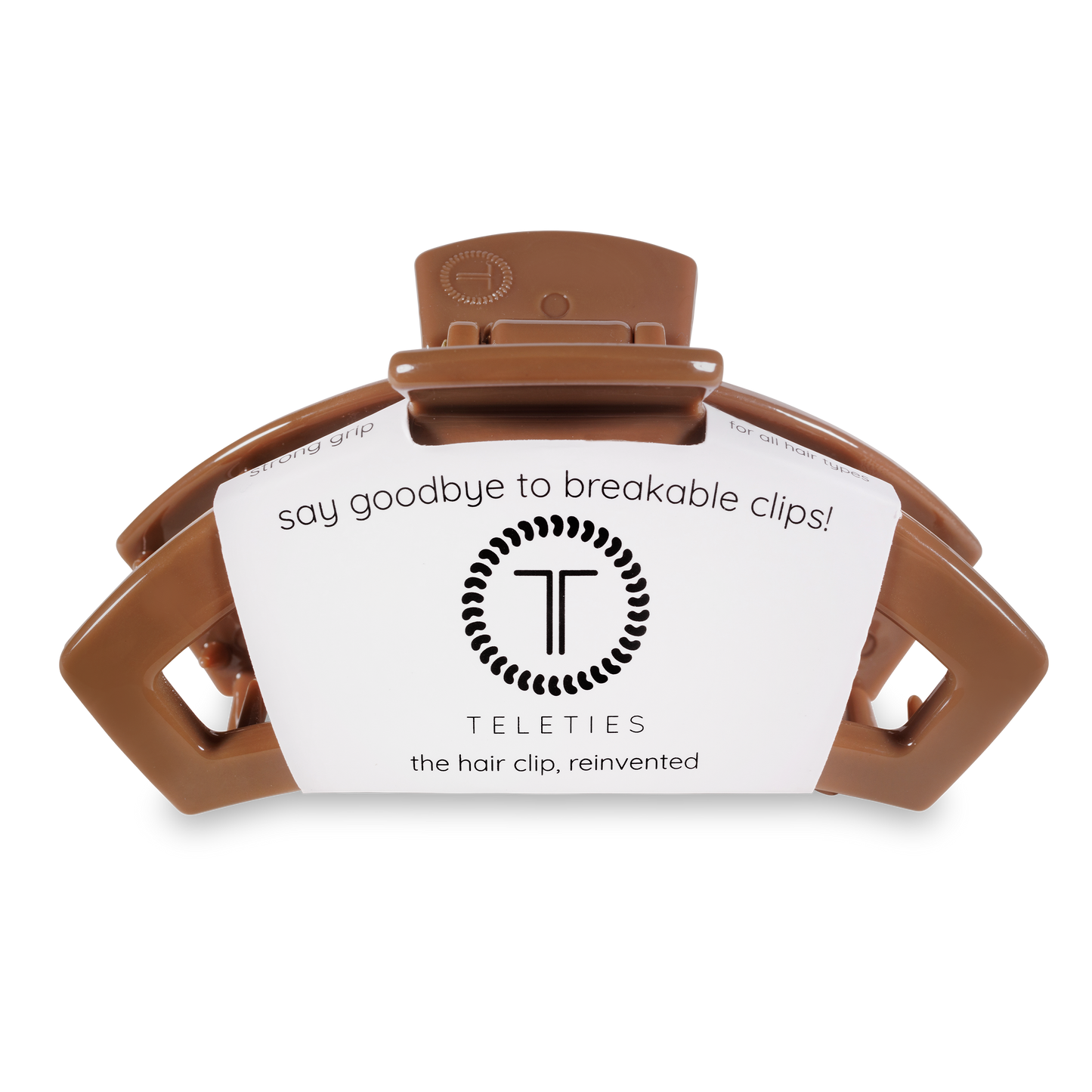 Teleties Open Caramel Large Hair Clip