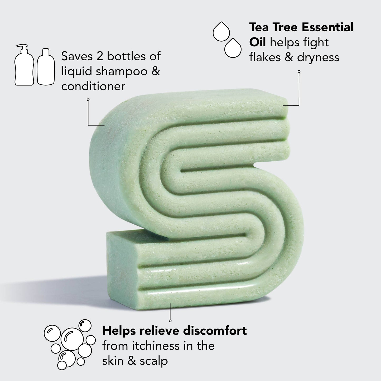 Kitsch Tea Tree + Mint Clarifying Shampoo Bar