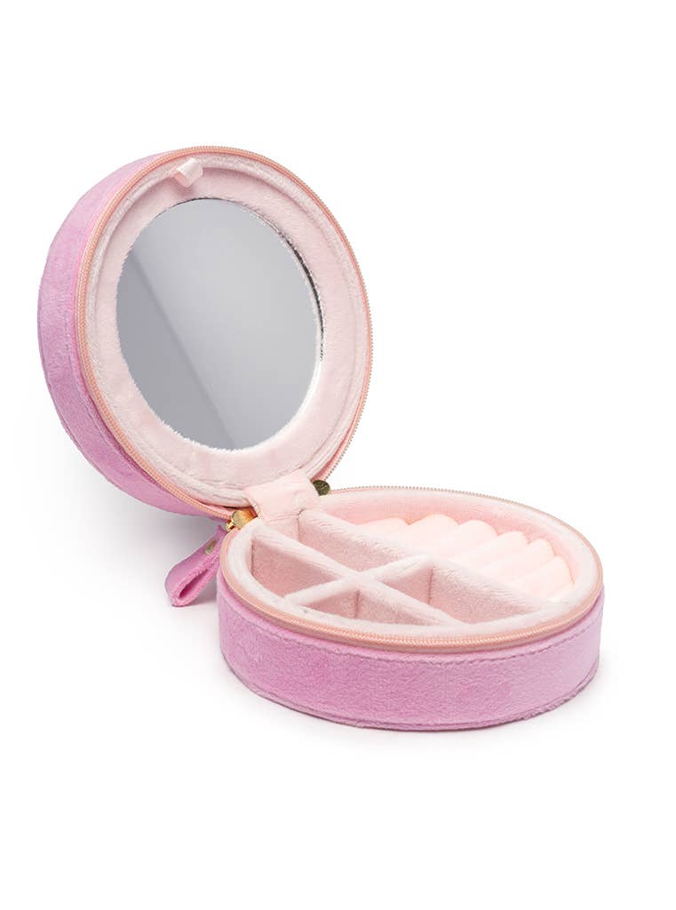 Living Royal Velvet Jewelry Zip Case Rose