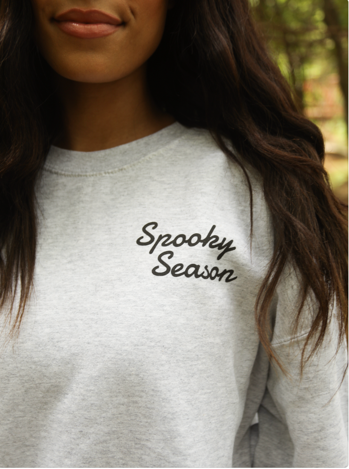 Friday + Saturday Spooky Season Sticker Sweatshirt
