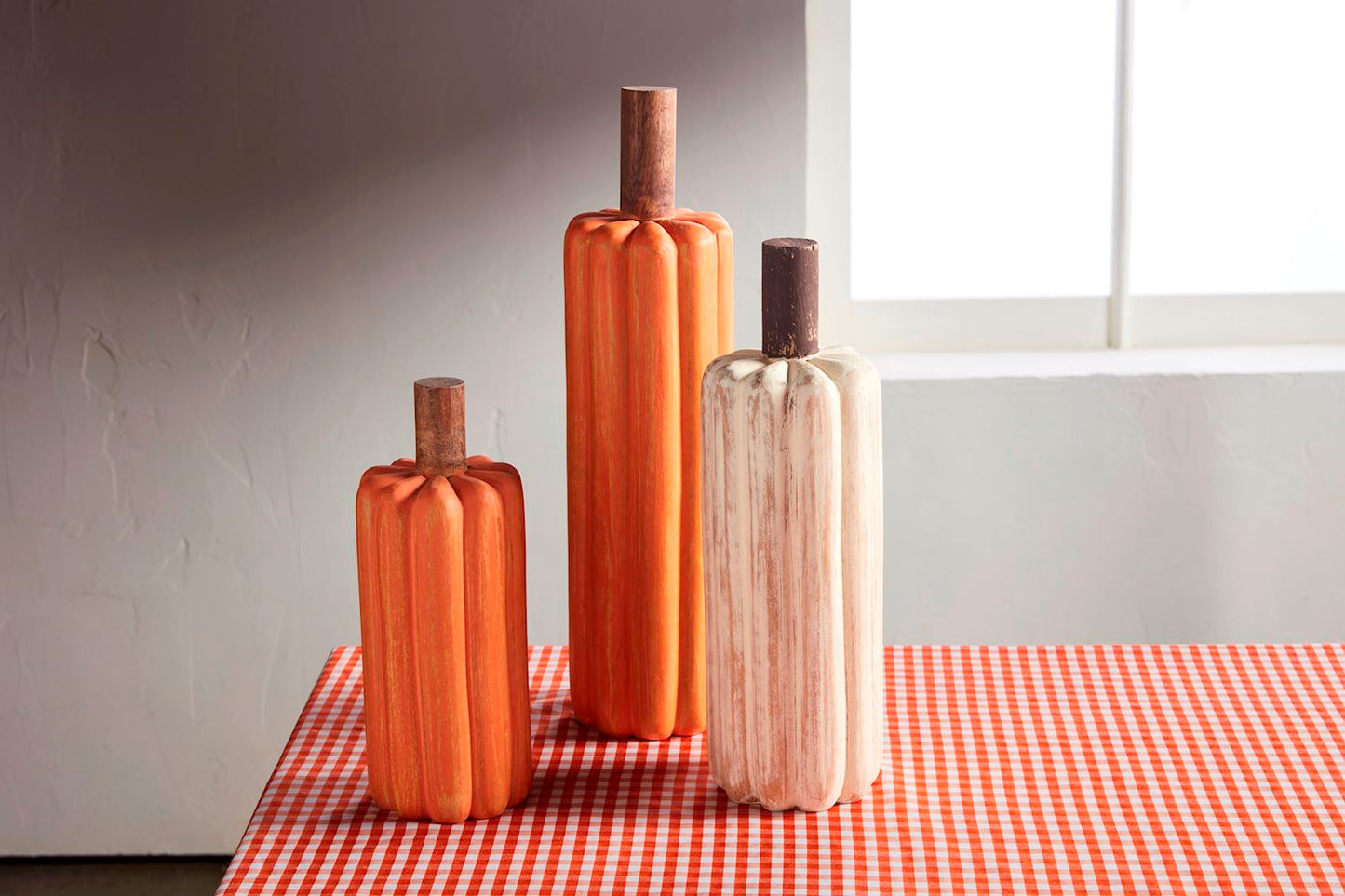 Mudpie Large Wooden Pumpkin Sitter
