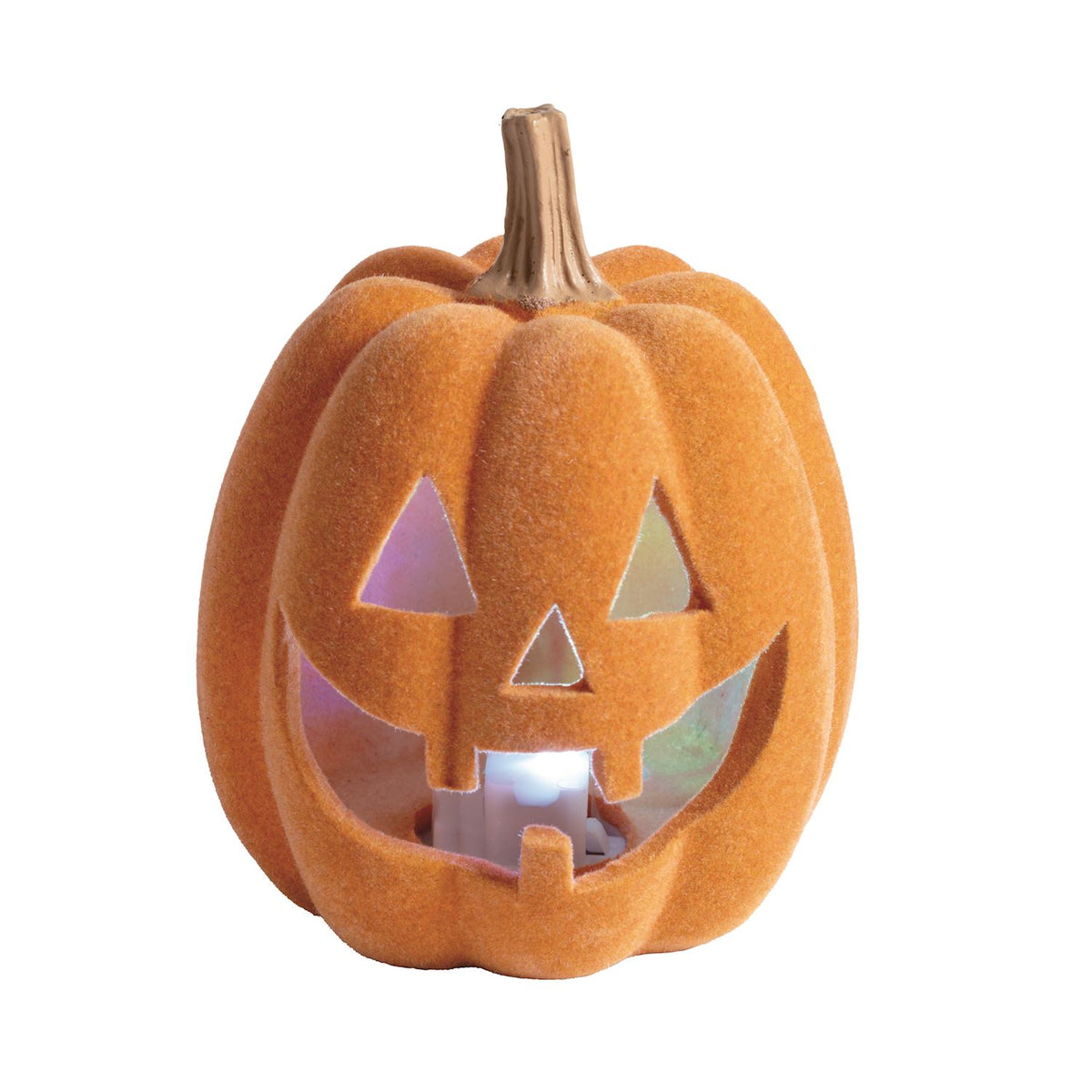 Mudpie Orange Pumpkin LED Decor