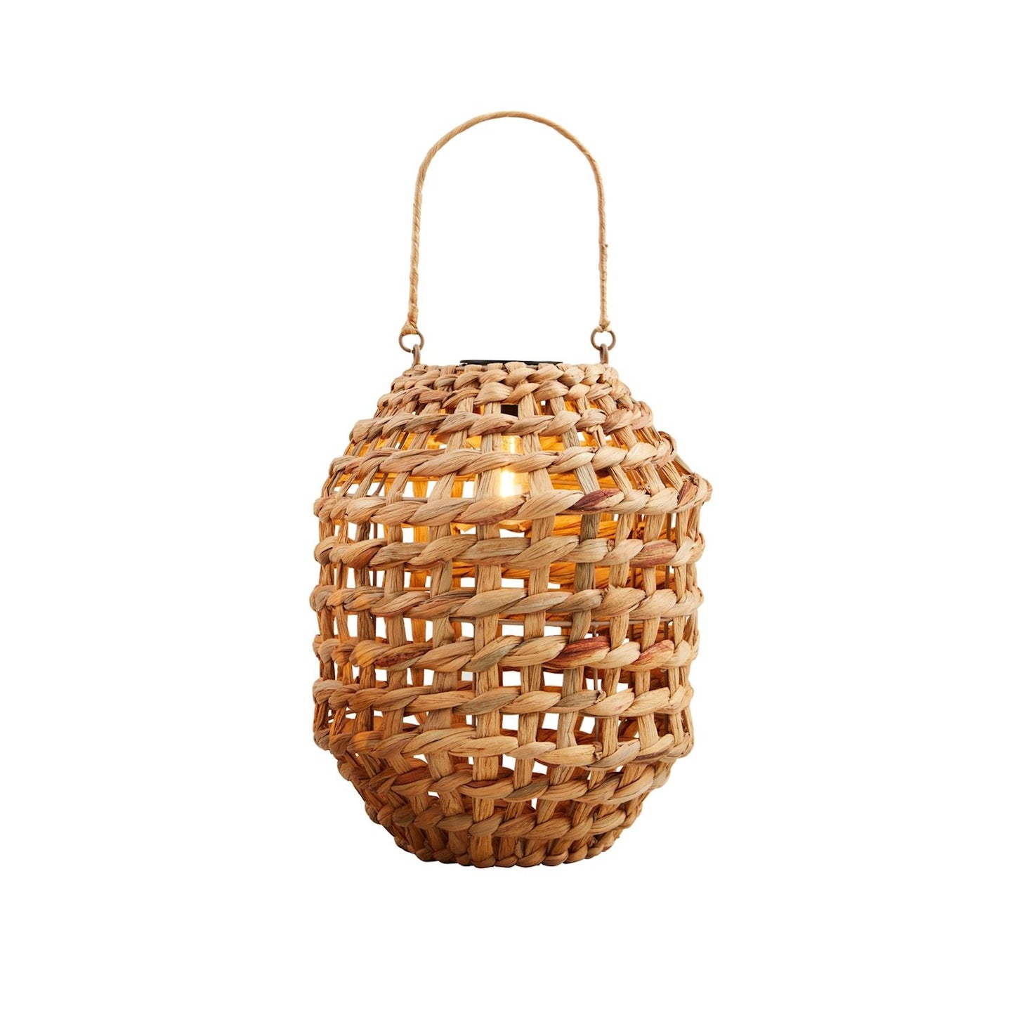 Mudpie Large Mini Woven Battery Operated Lantern