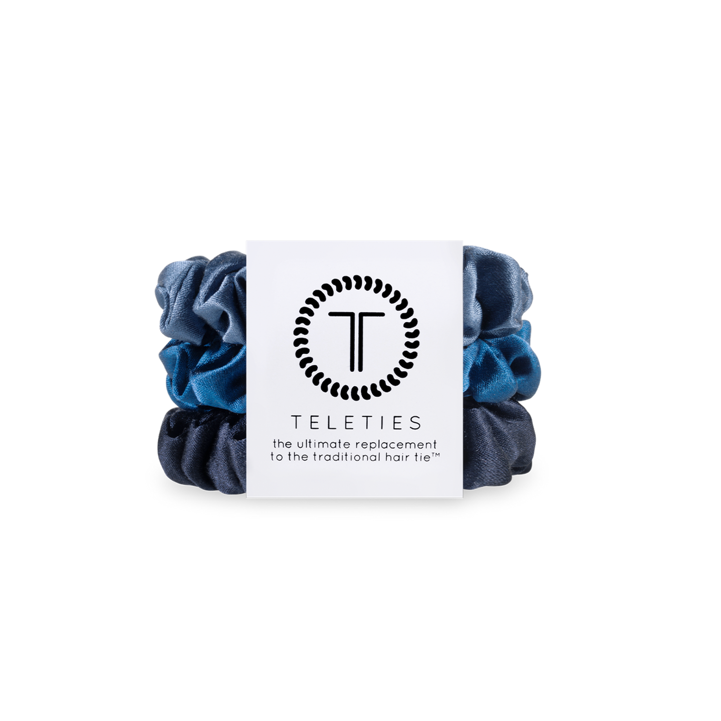 Teleties Silk Hair Scrunchie | Small | Midnight Rain