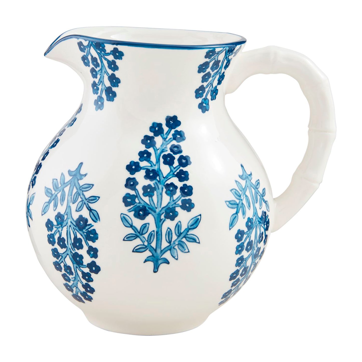 Mudpie Block Print Pitcher