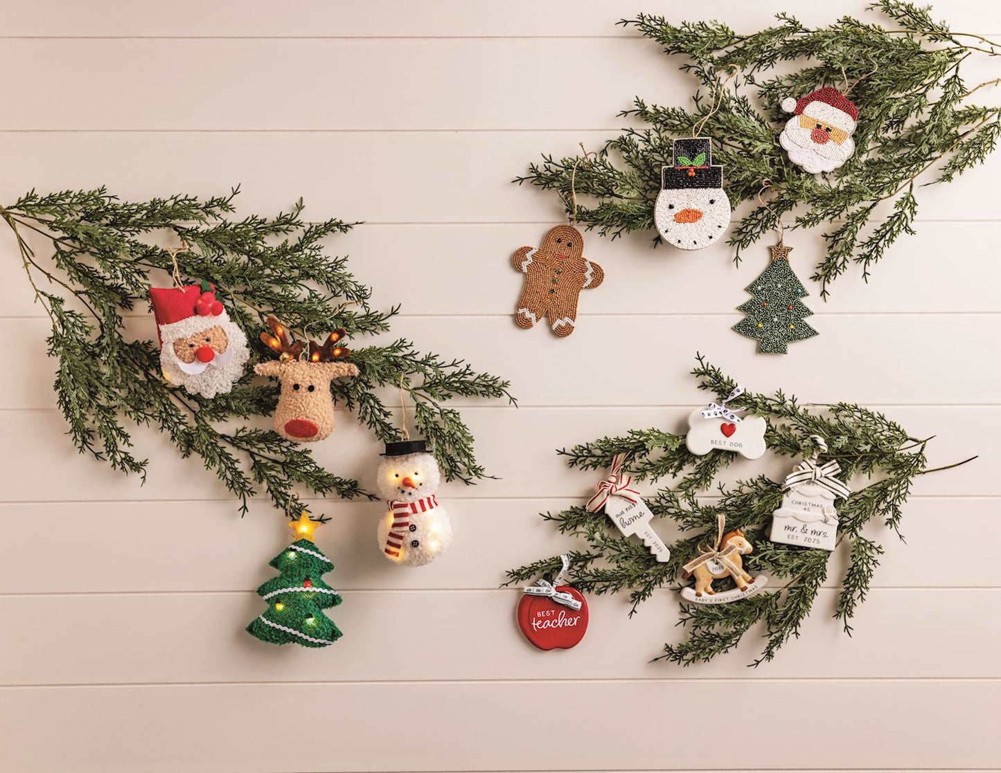 Mudpie Light Up Plush Tree Ornament