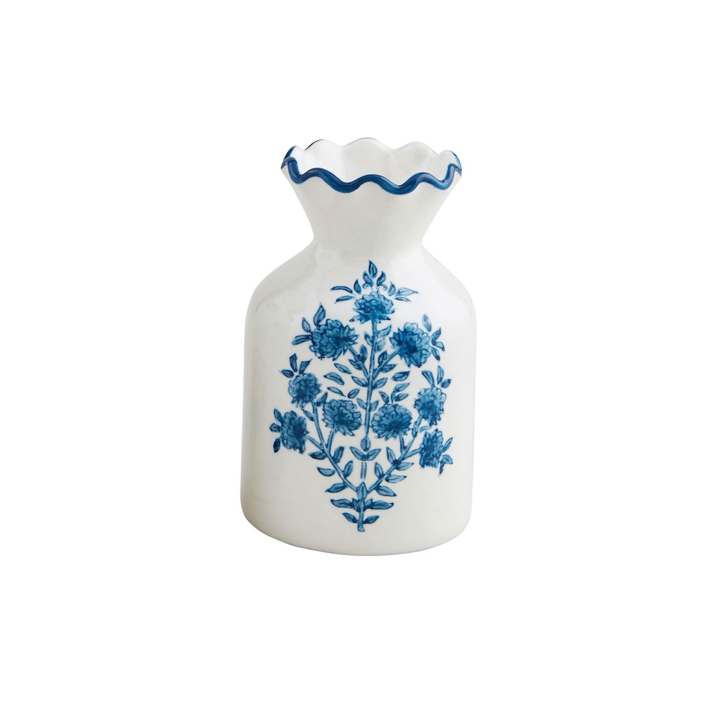 Mudpie Flower Stem Block Print Bud Vase