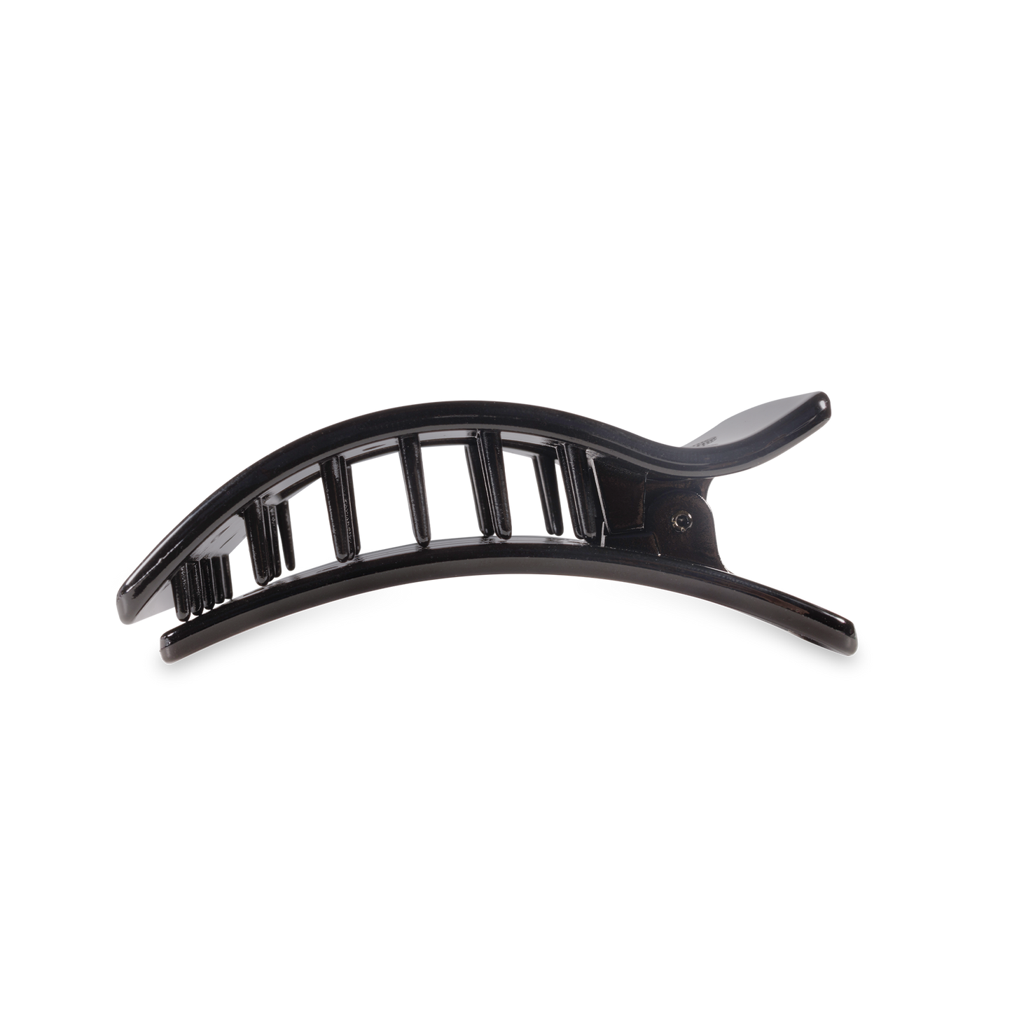 Teleties Flat Rectangle Hair Clip Medium Jet Black