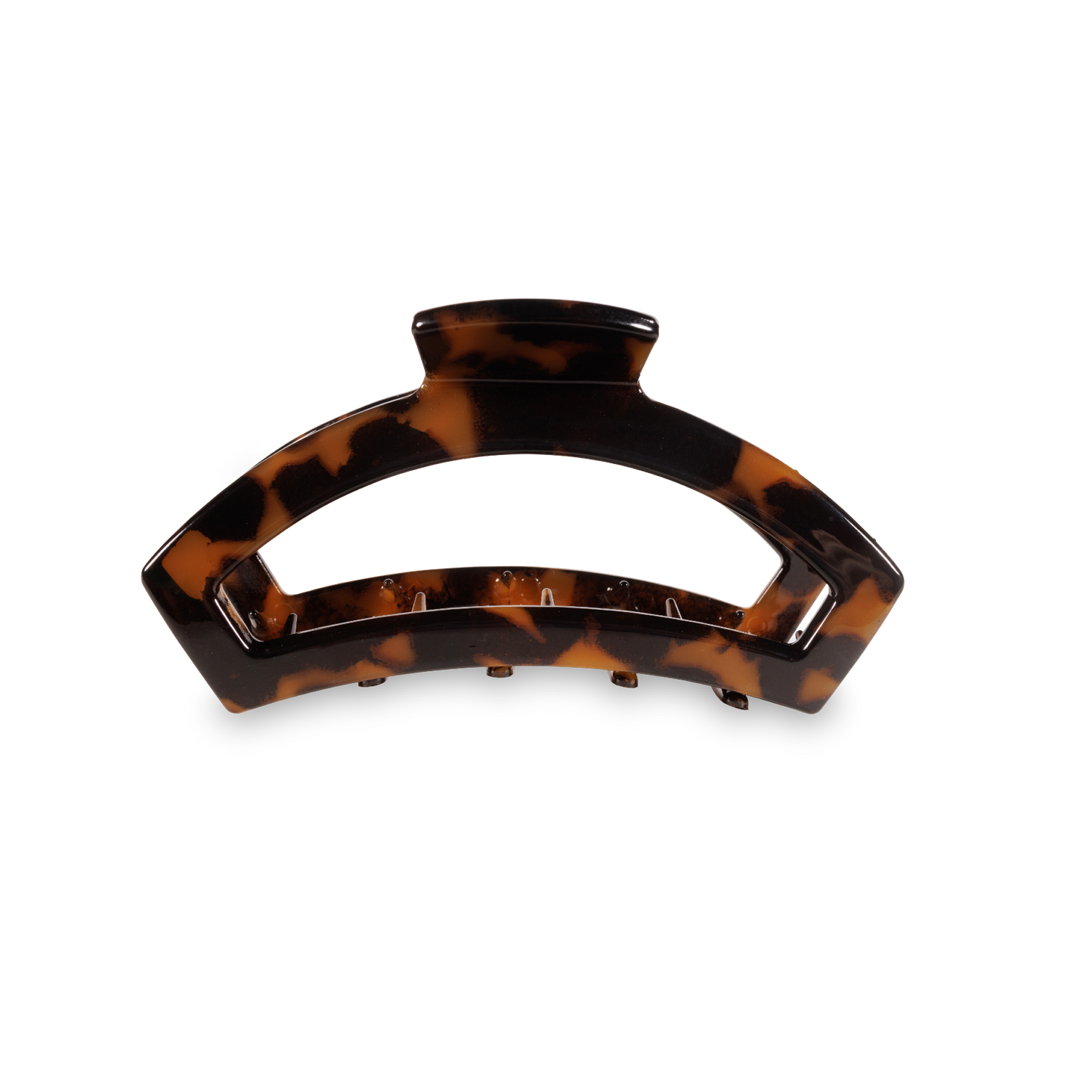Teleties Open Hair Clip Small Tortoise