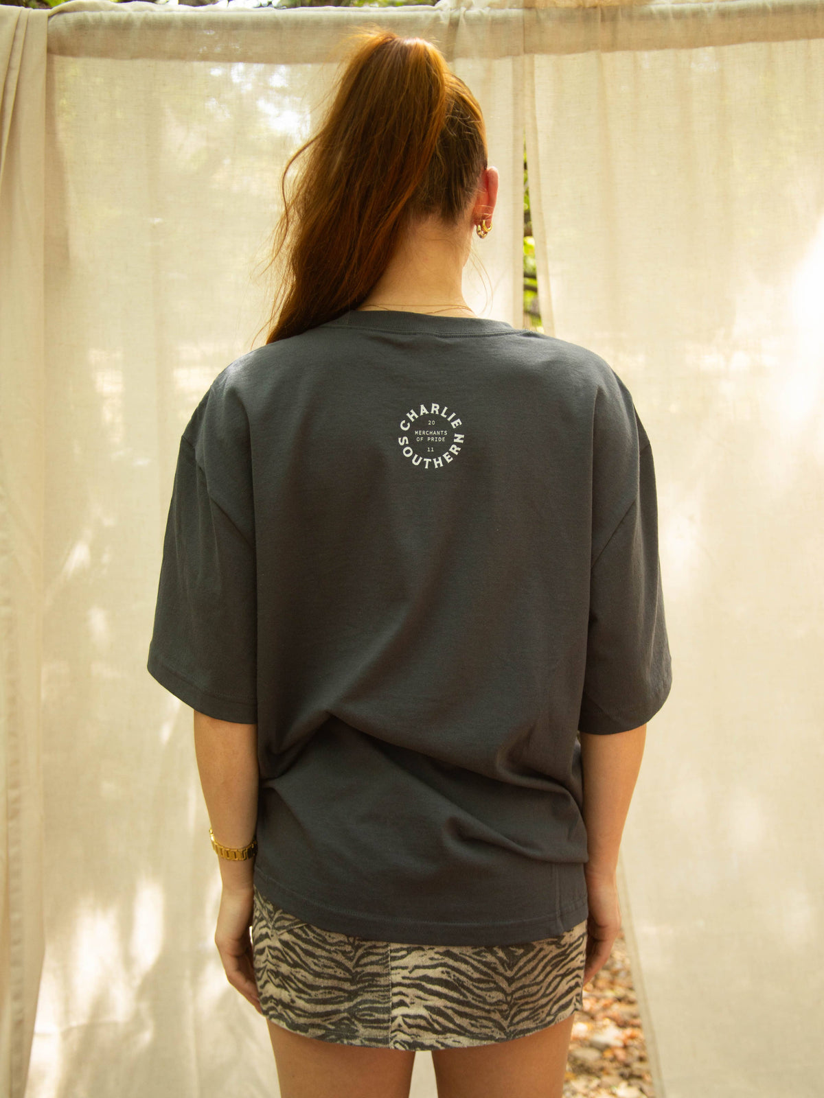 Charlie Southern Spooky Bikini Oversized Tee