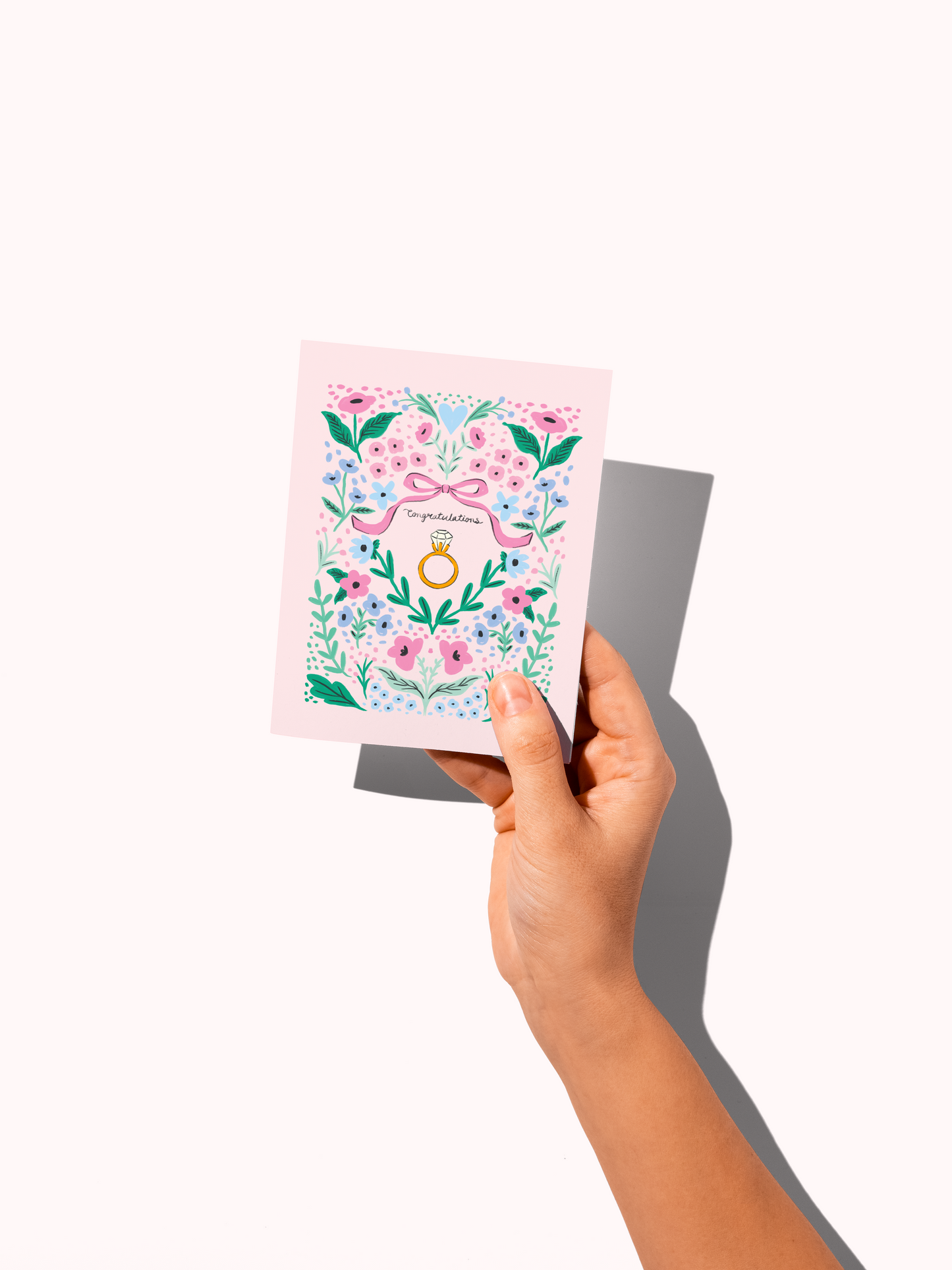 Congratulations Engagement Ring Greeting Card