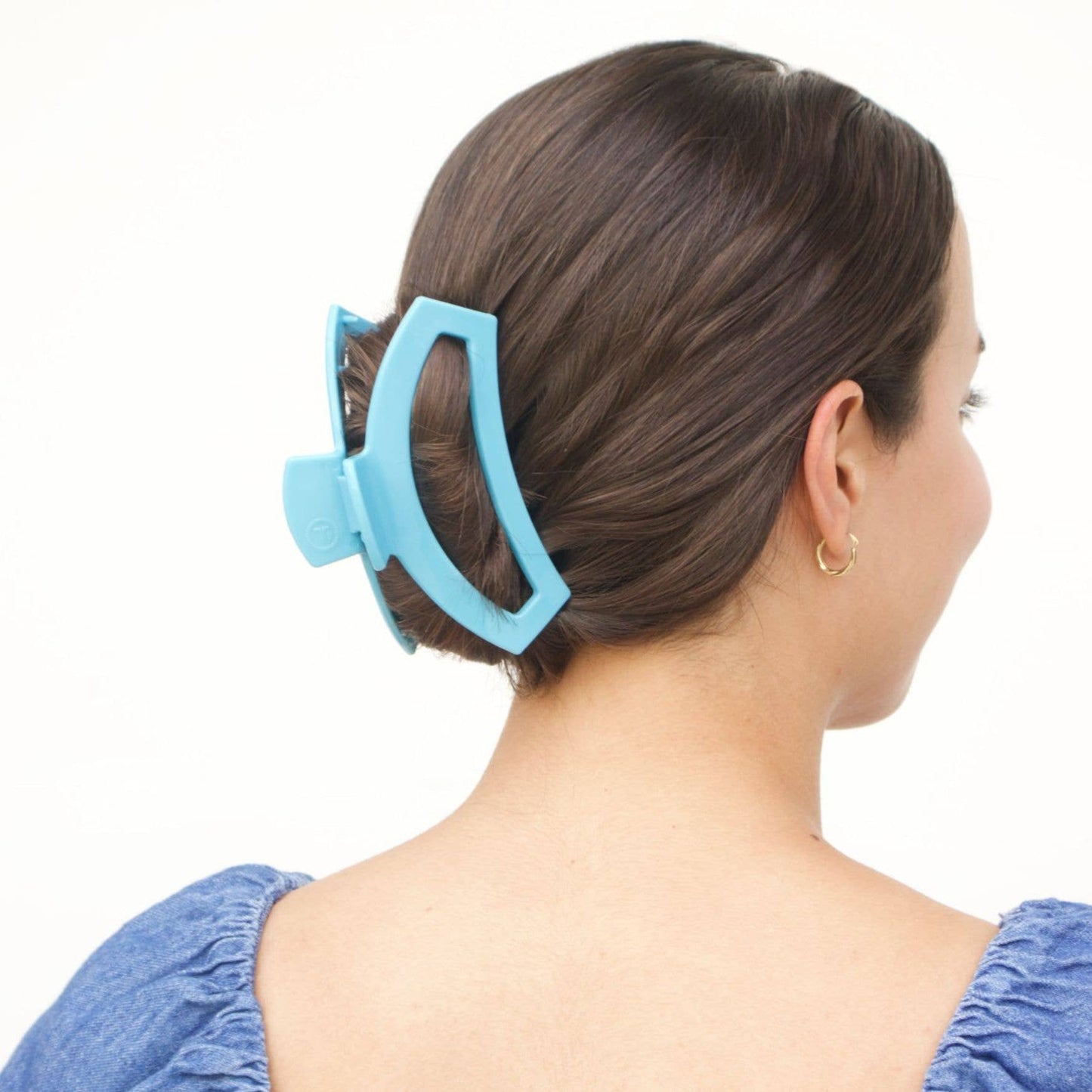 Teleties Open Hair Clip Large Summer Sky