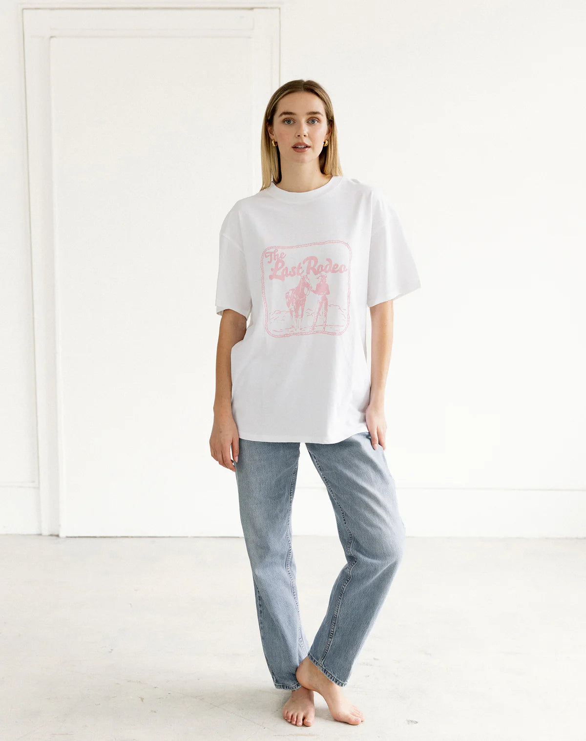 Brunette The Label Last Rodeo Oversized Boxy Tee