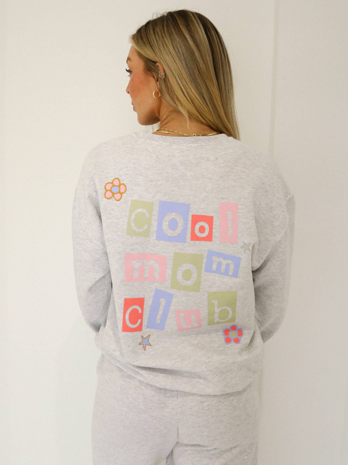 Friday + Saturday Cool Mom Club Sweatshirt
