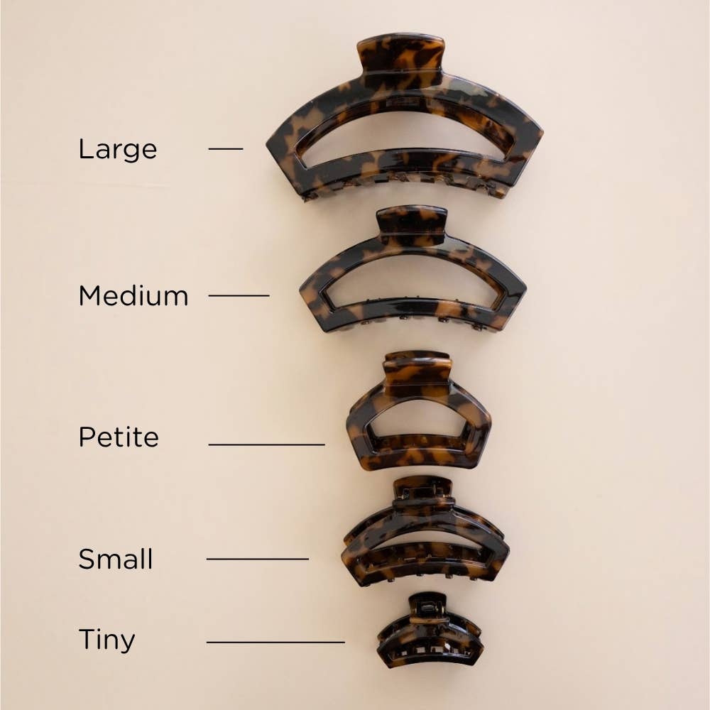 Open | Tortoise | Petite Claw Clip