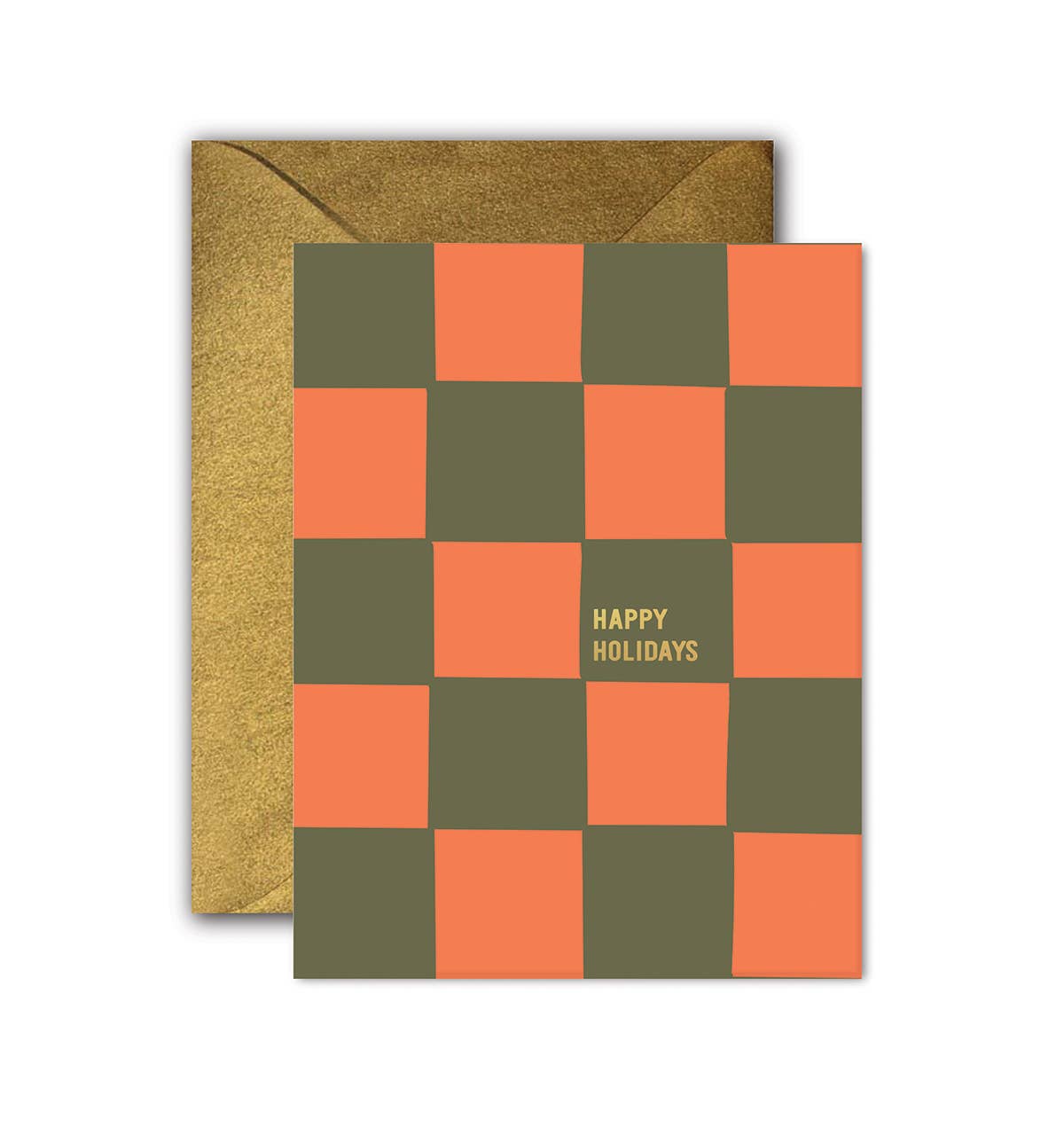 Holiday Checkerboard Christmas Greeting Cards Boxed Set