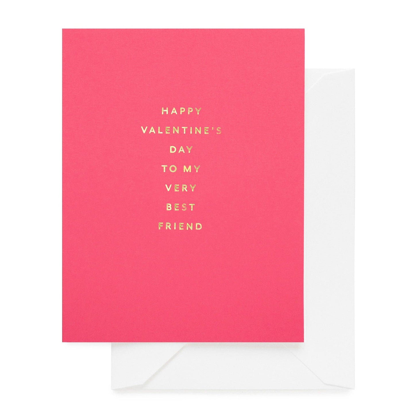 To My Very Best Friend | Letterpress Valentine's Day Card