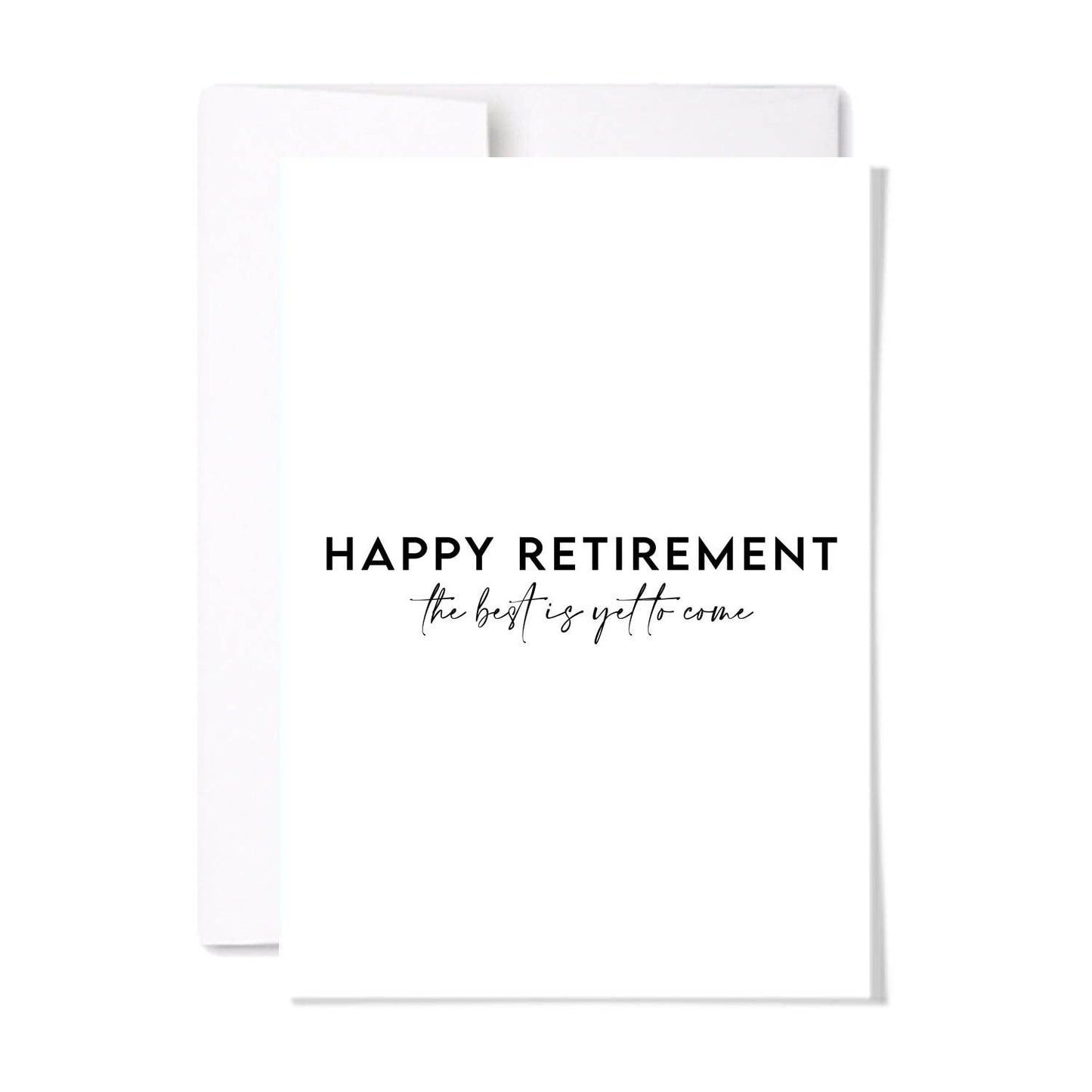Happy Retirement | Minimalist Retirement Card: Single Card