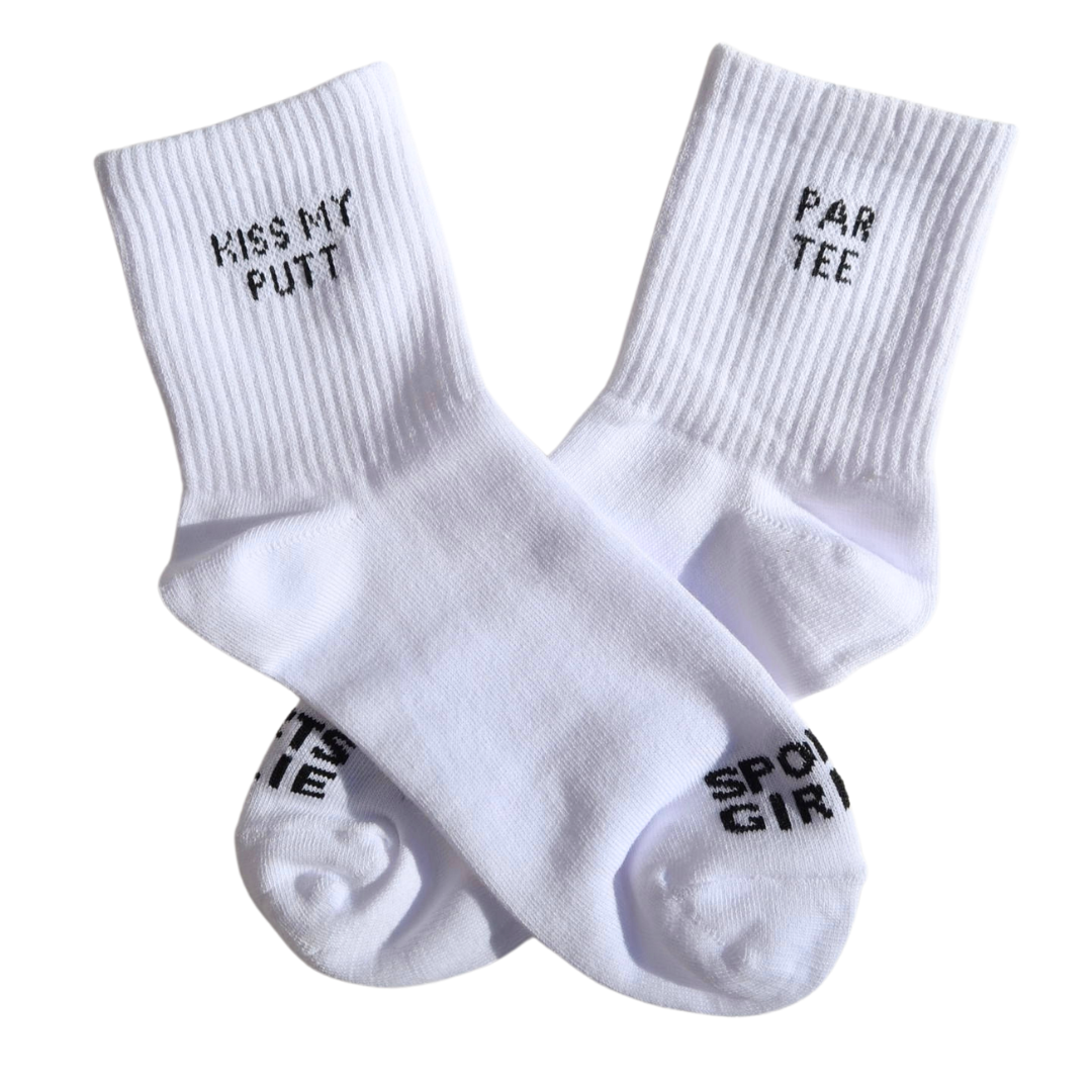 Par Tee/ Kiss My Putt Women's Crew Socks