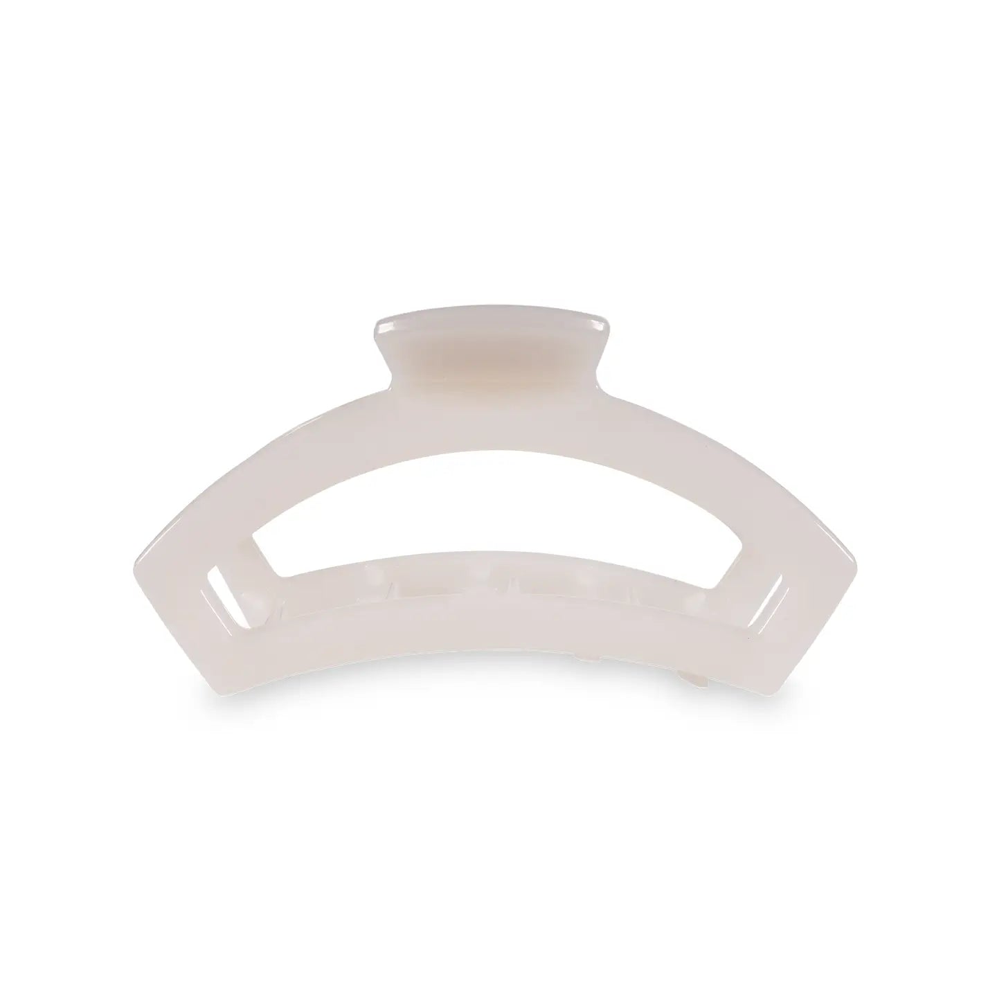 Teleties Open Hair Clip | Medium | Coconut White