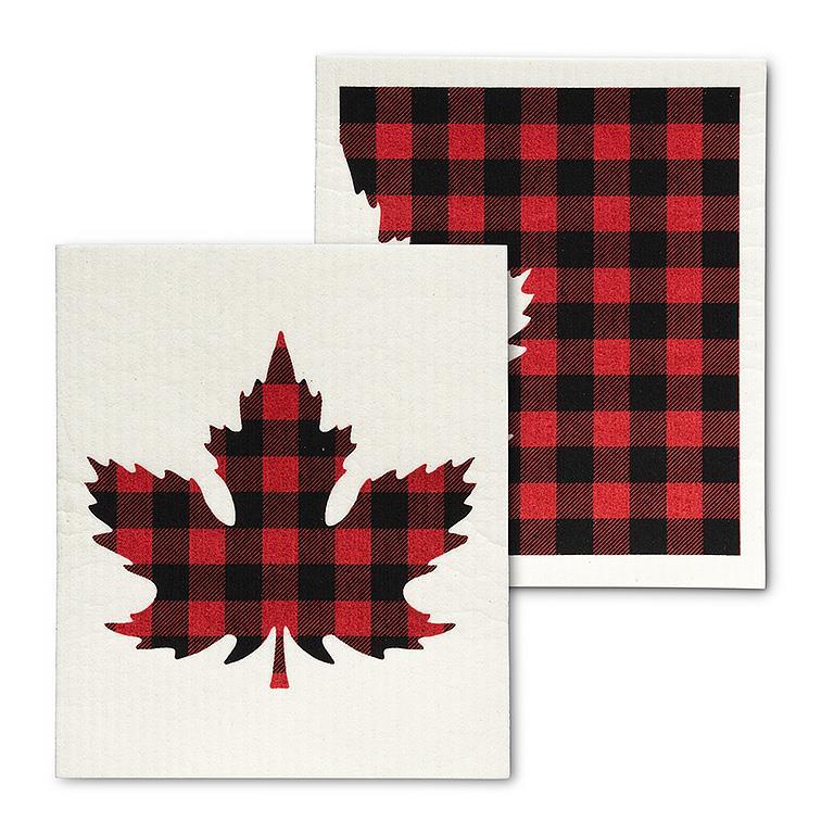 Check Leaf Dishcloth