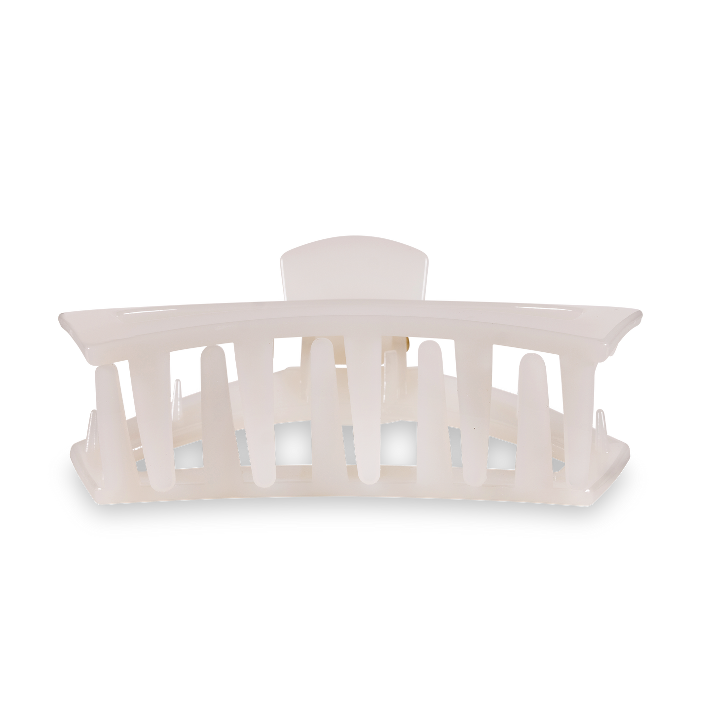Teleties Open Hair Clip Large Coconut White