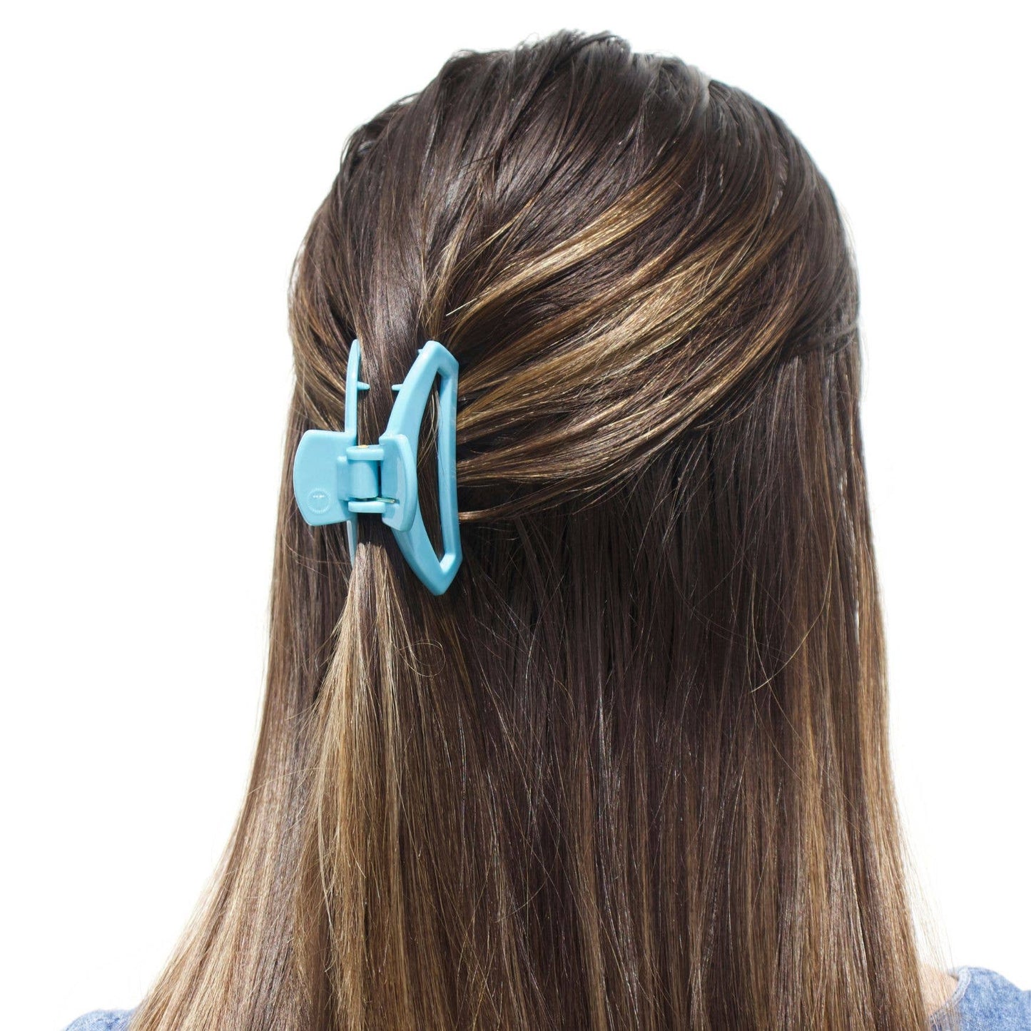 Teleties Open Hair Clip Small Summer Sky