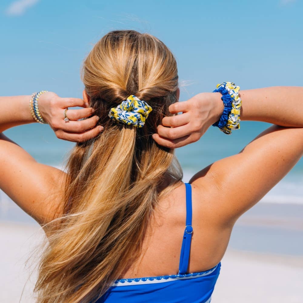 Silk Hair Scrunchie | Small | Limoncello