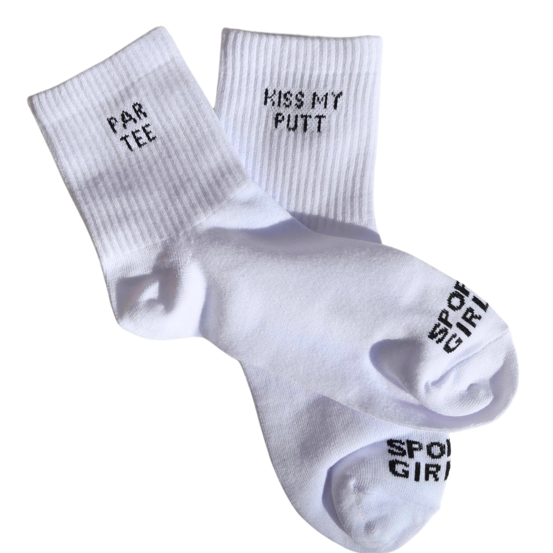 Par Tee/ Kiss My Putt Women's Crew Socks
