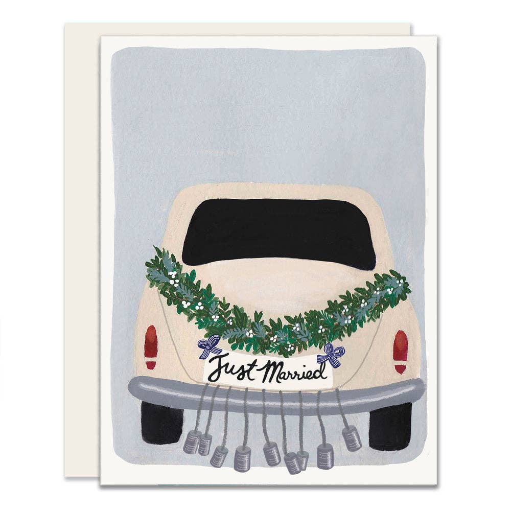 Getaway Car | Just Married Card | Congrats Wedding Card