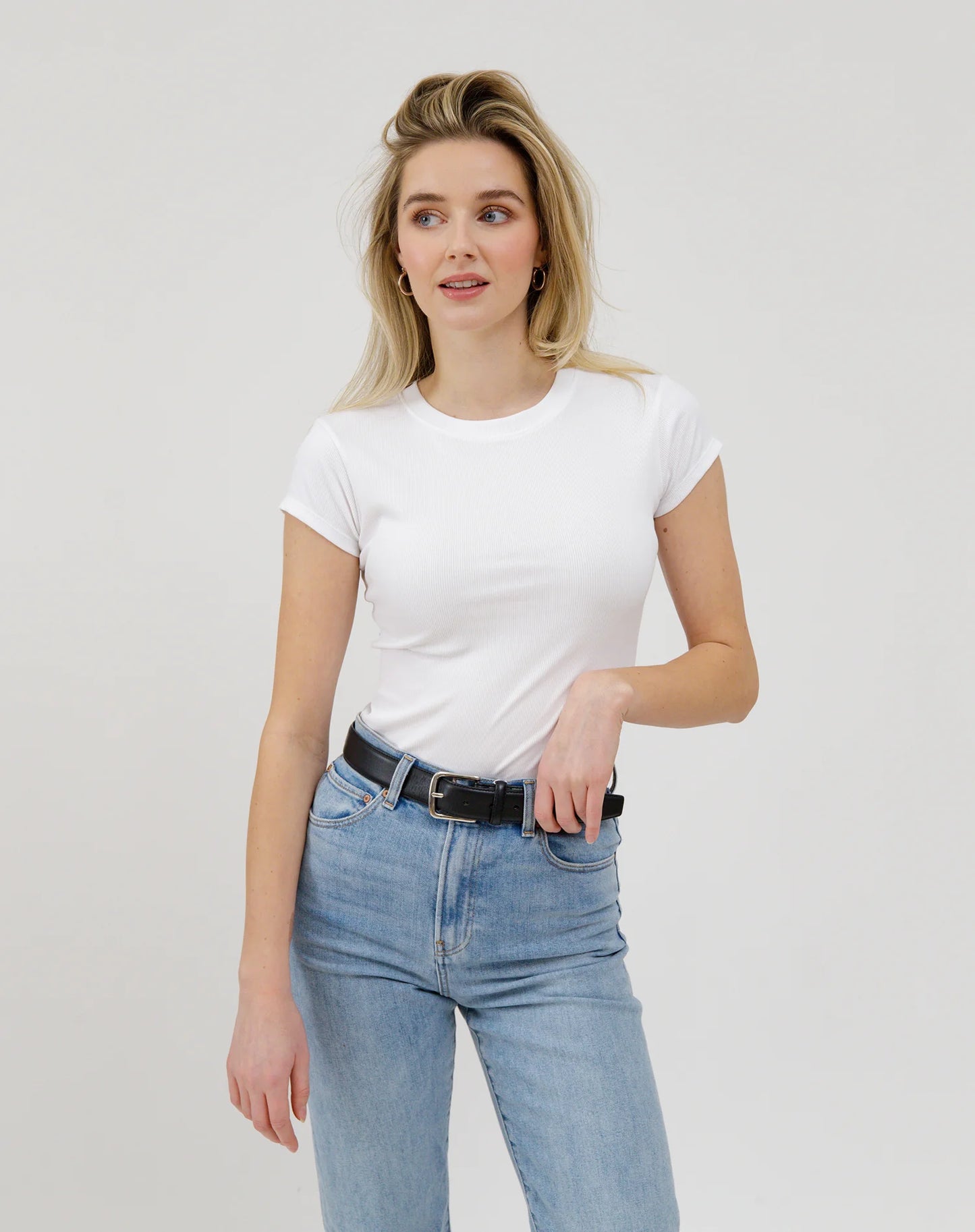 Brunette The Label Ribbed Tee