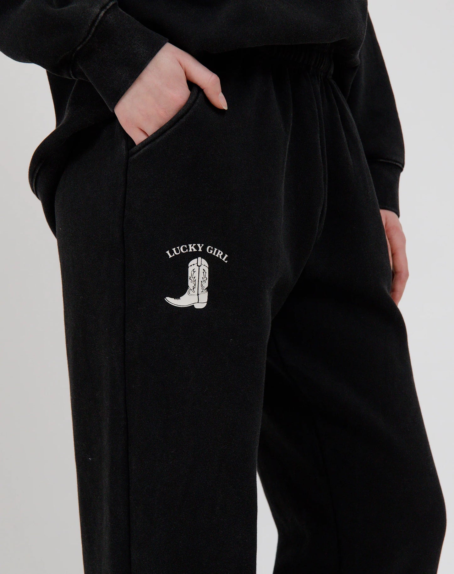 Brunette The Label Lucky Girl Oversized Jogger