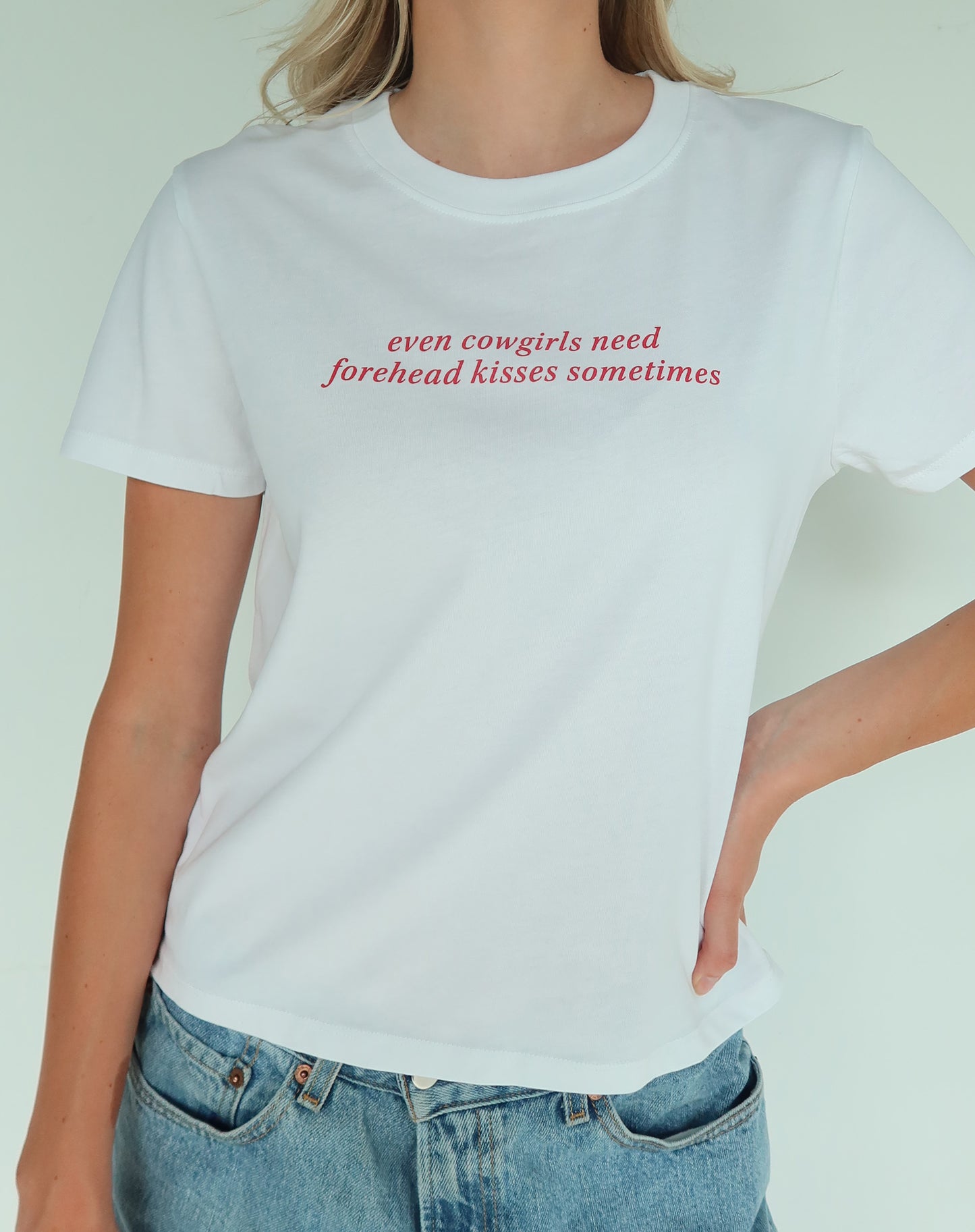 Brunette The Label Forehead Kisses Paris Tee