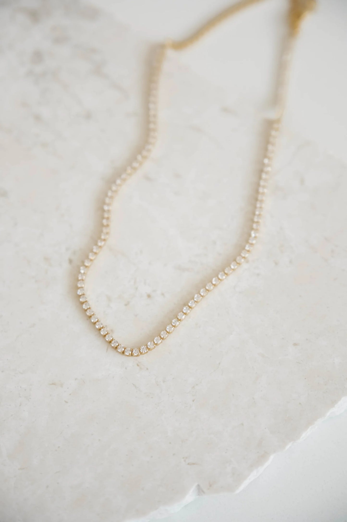 Lavender and Grace August Tennis Necklace