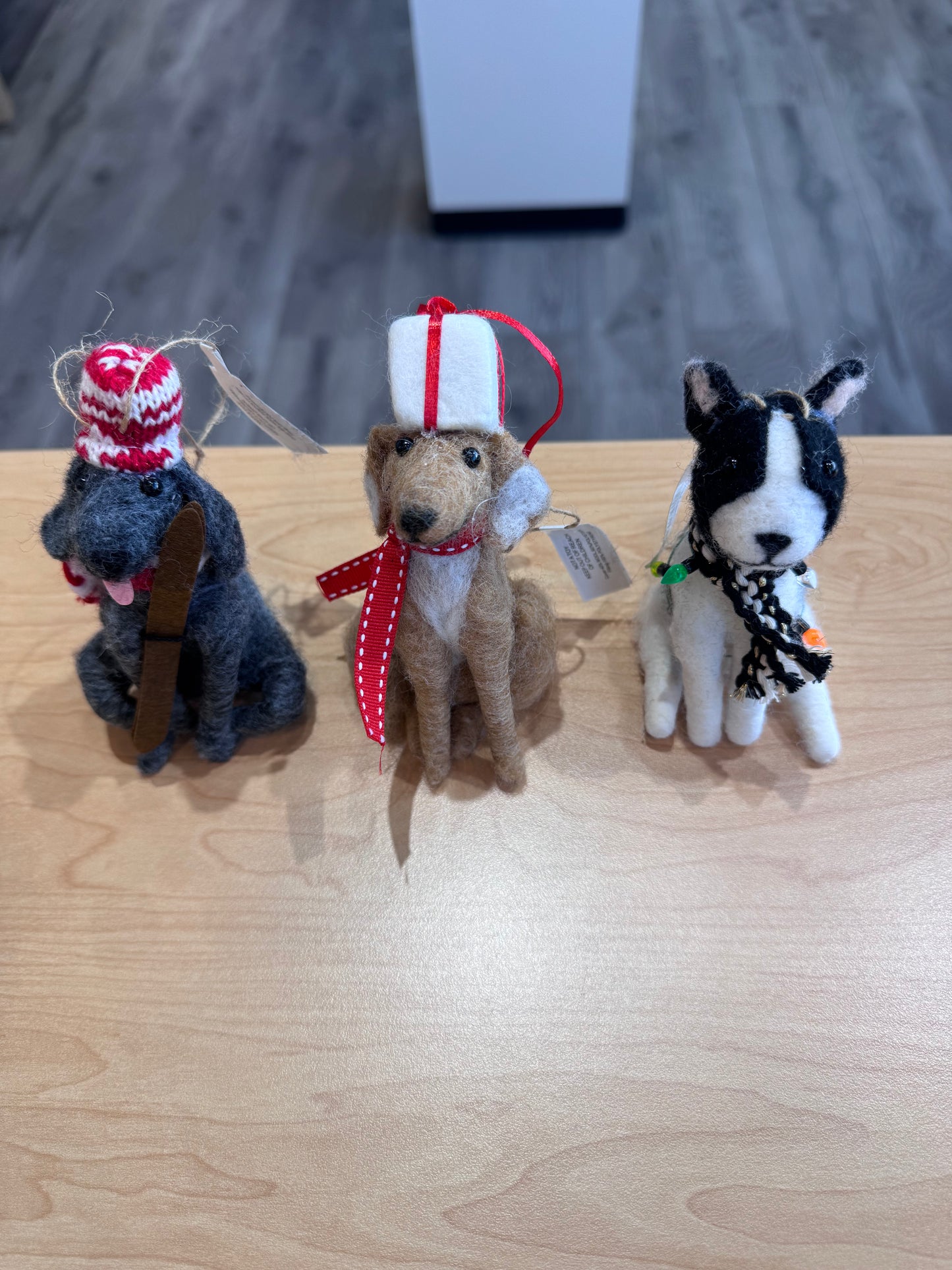 Handmade Wool Felt Dog Ornament