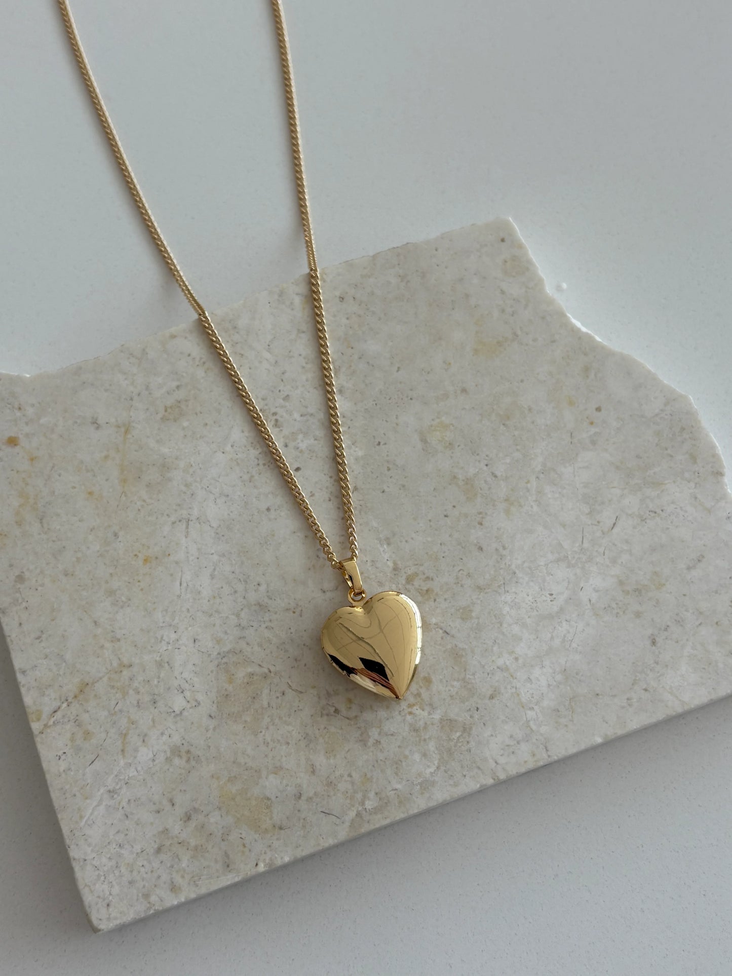 Lavender and Grace Heart Locket Necklace