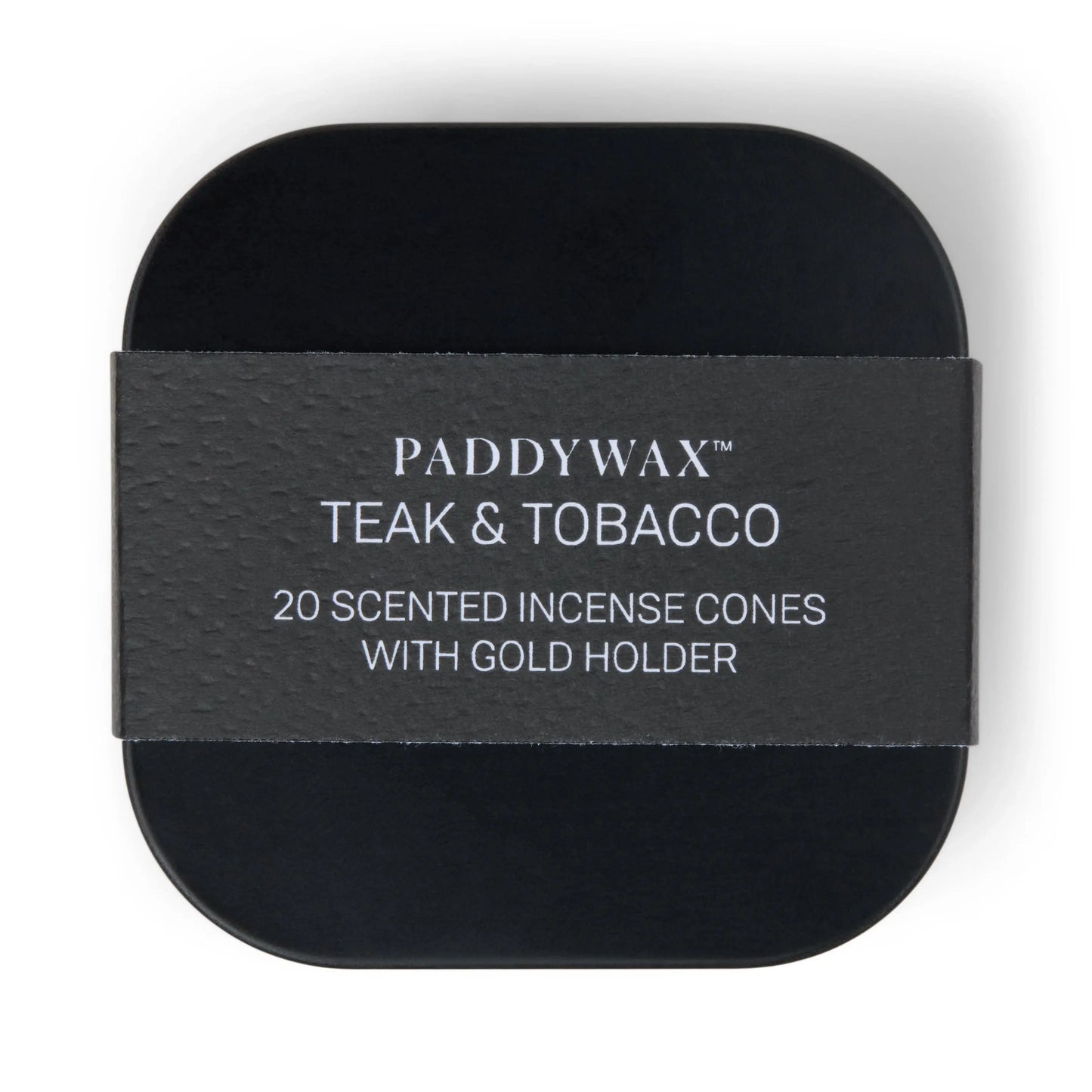 Paddywax Teak & Tobacco Metal Tin Incense Refill