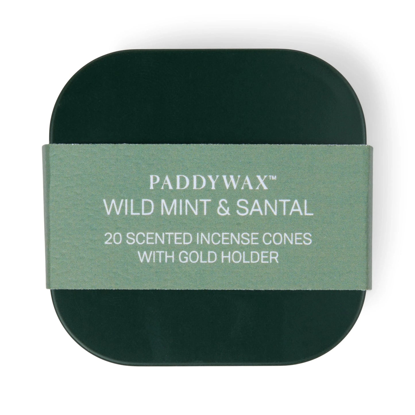 Paddywax Wild Mint & Santal Metal Tin Incense Refills
