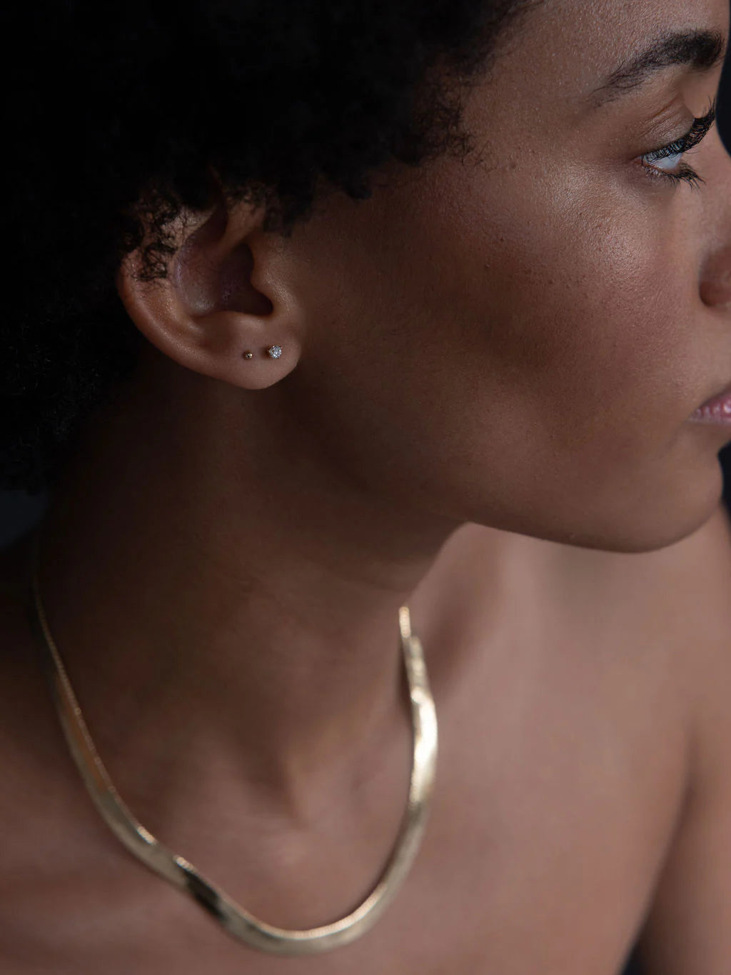 Lisbeth Olivia Gold Studs