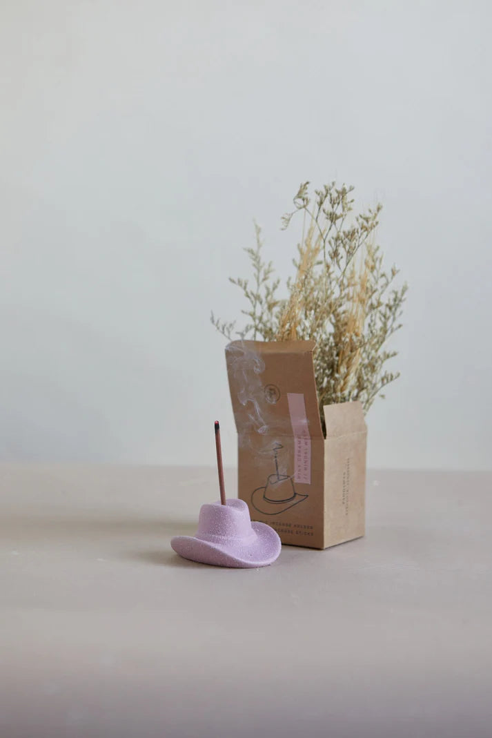 Paddywax Cowboy Hat Incense Holder Pinky