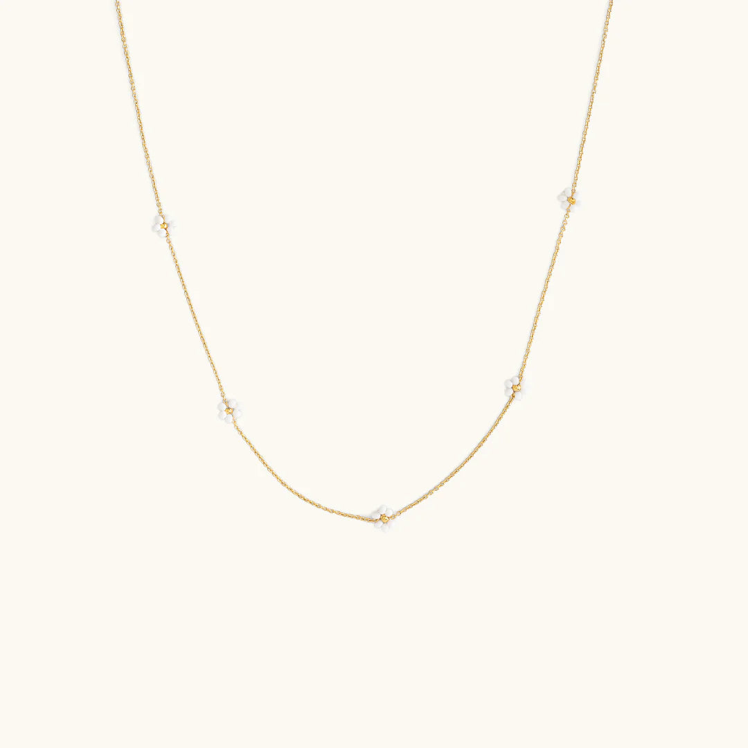 Sugar Blossom Josey Necklace White