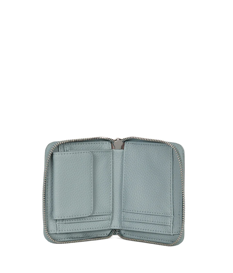 Matt & Nat Rue Small Zip Wallet- Aquamarine