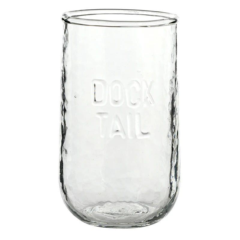 Hammered Glass Dock Tail Tumbler