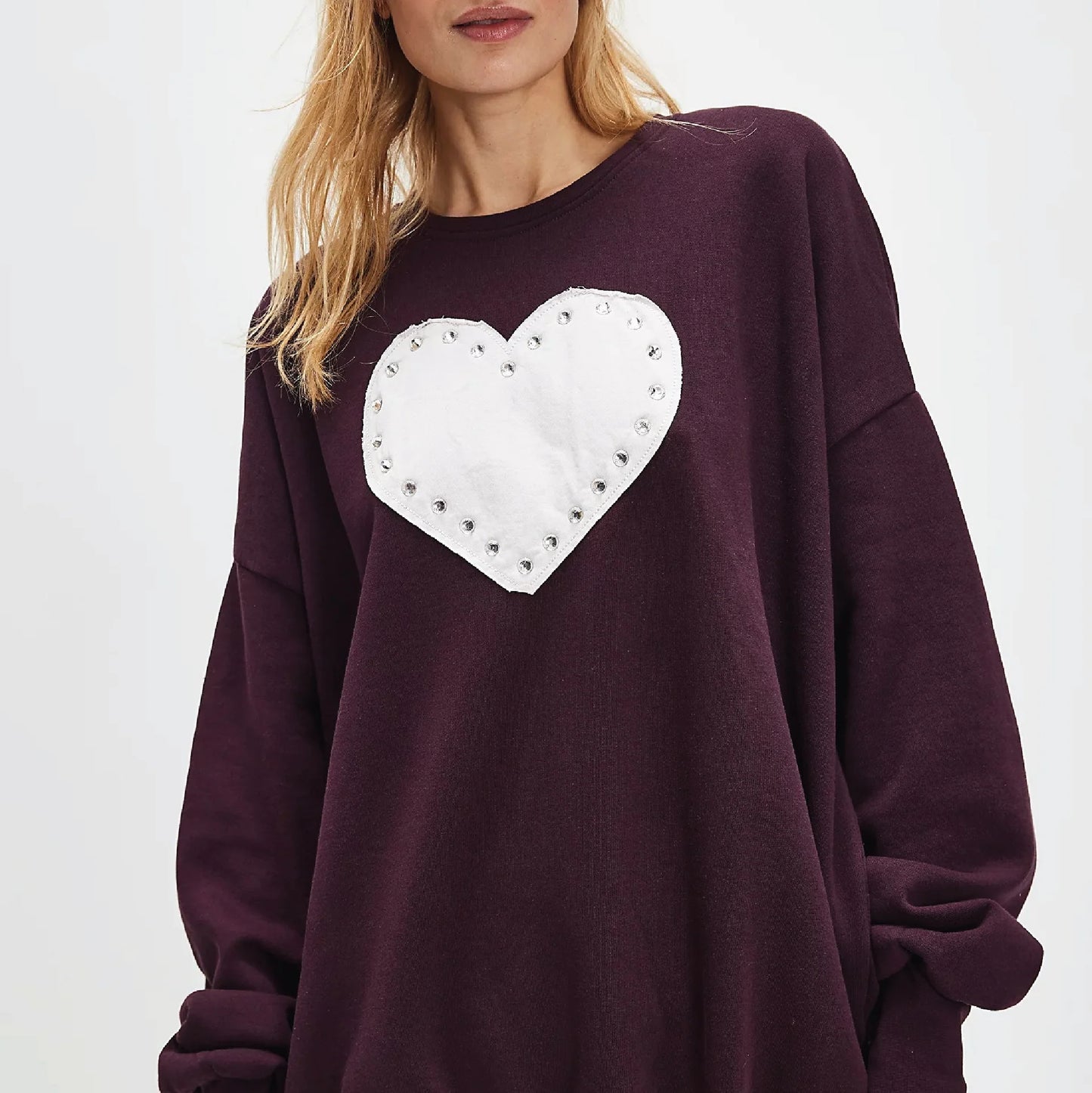 The Laundry Room Rhinestone Heart Jump Jumper